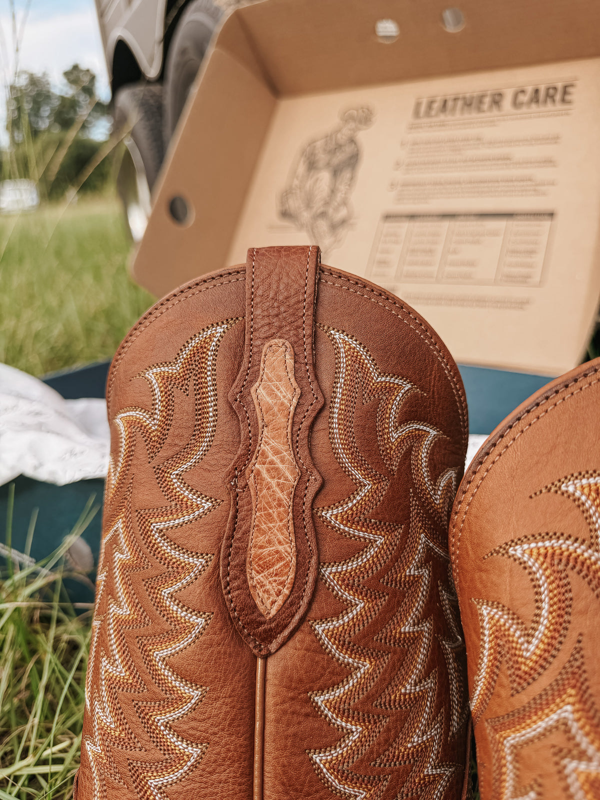 Men's Tony Lama 11" Juan Full Quill Brandy Ostrich Boots