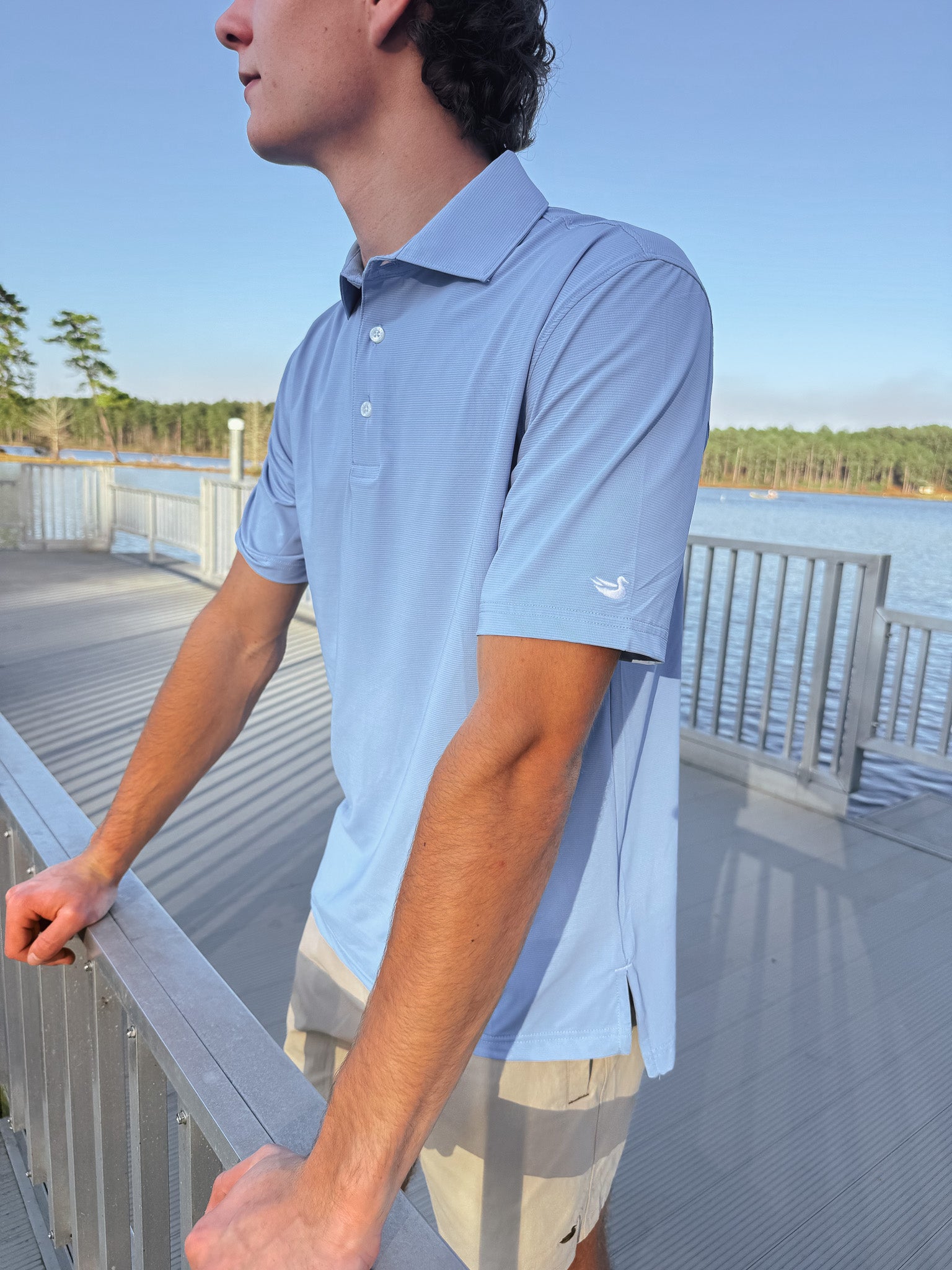 Southern Marsh Santa Clara Performance Polo in French Blue