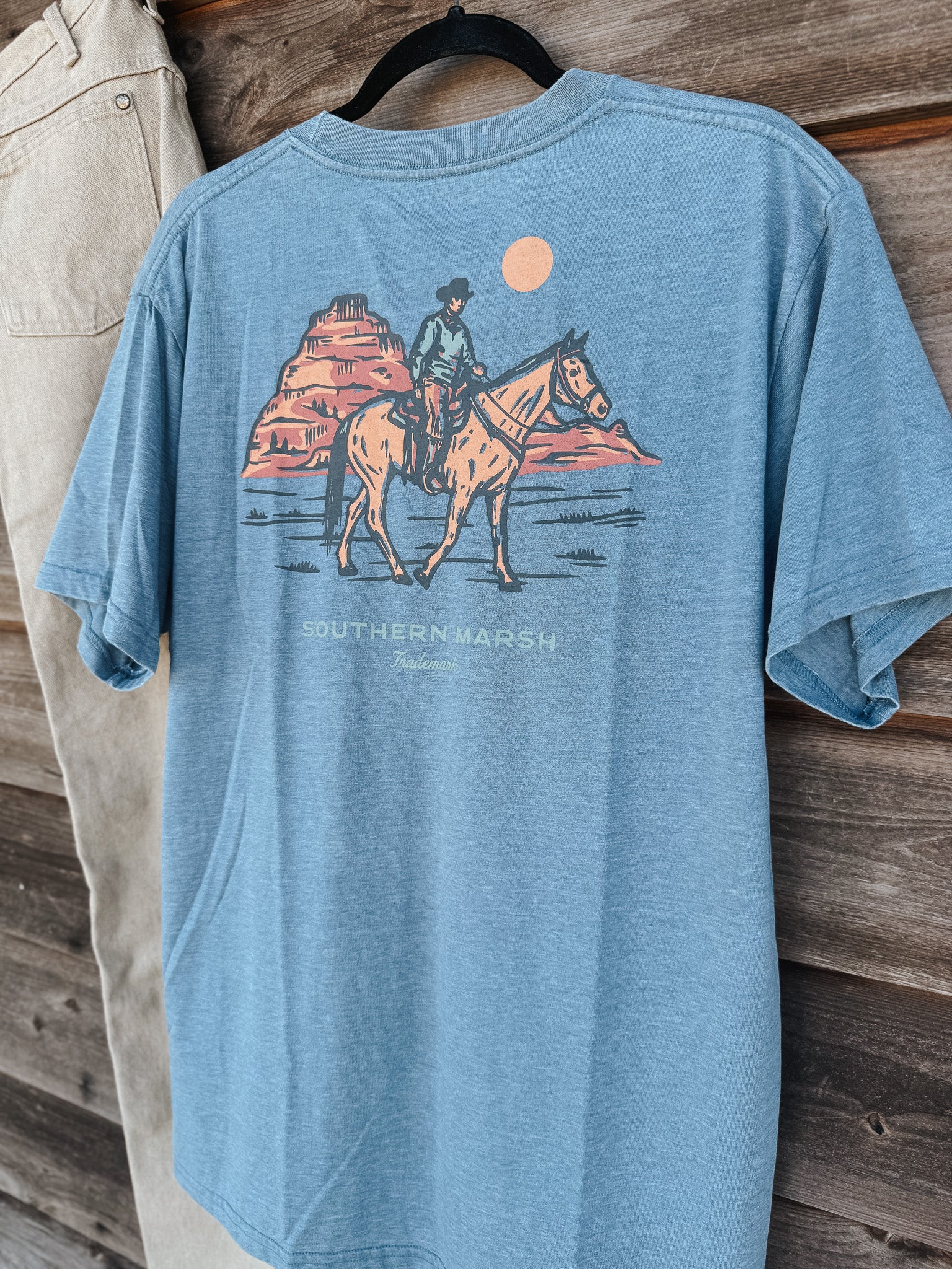 Men's Southern Marsh SEAWASH Marfa Ride T-Shirt in Slate