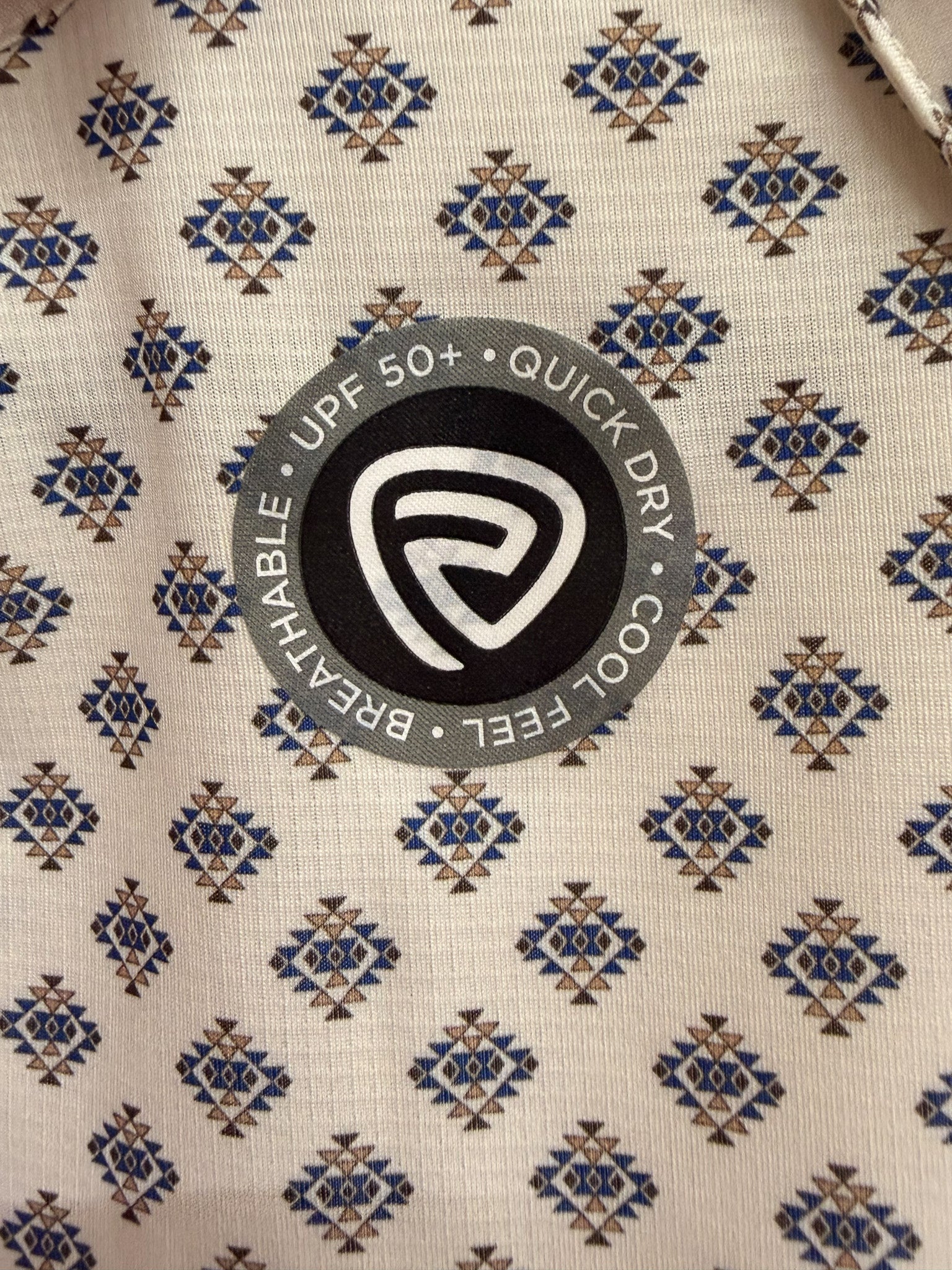 Rock & Roll Men's Mini Aztec Geo Print Polo