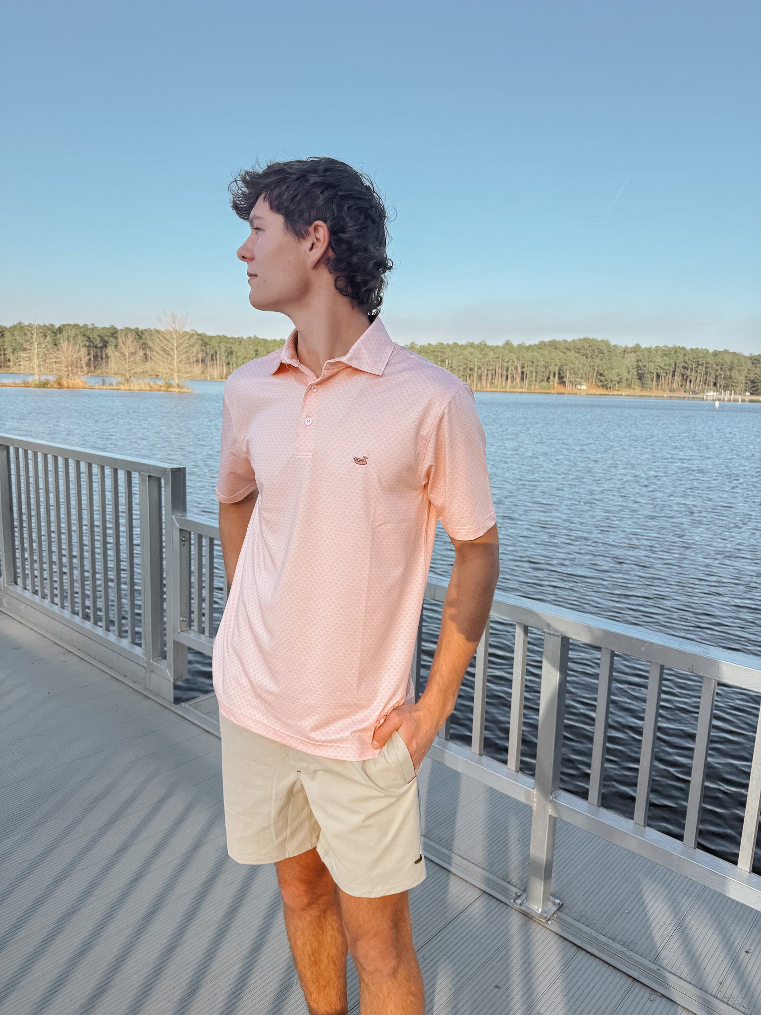 Southern Marsh Flyline Performance Polo - Shell Shock