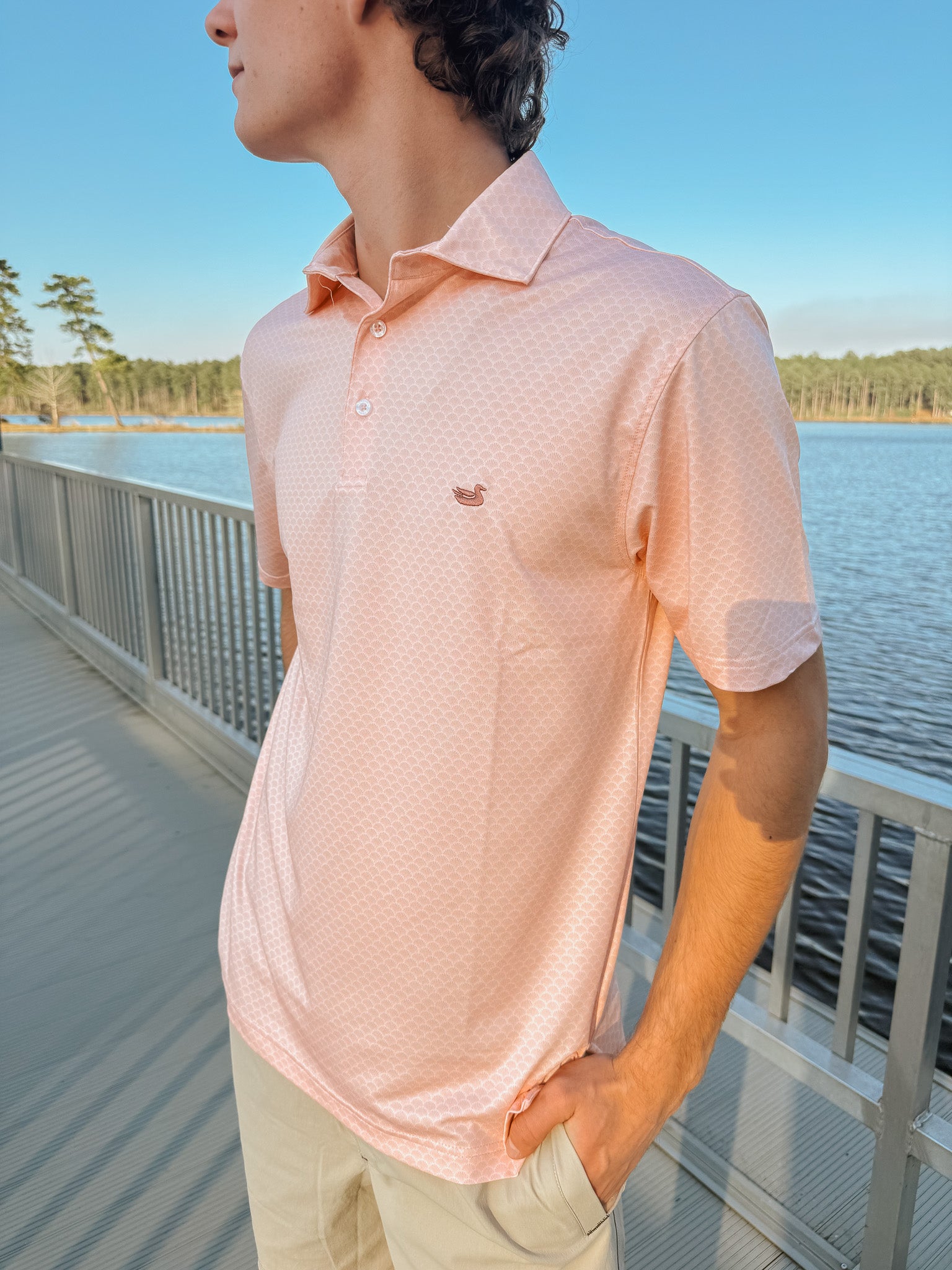 Southern Marsh Flyline Performance Polo - Shell Shock