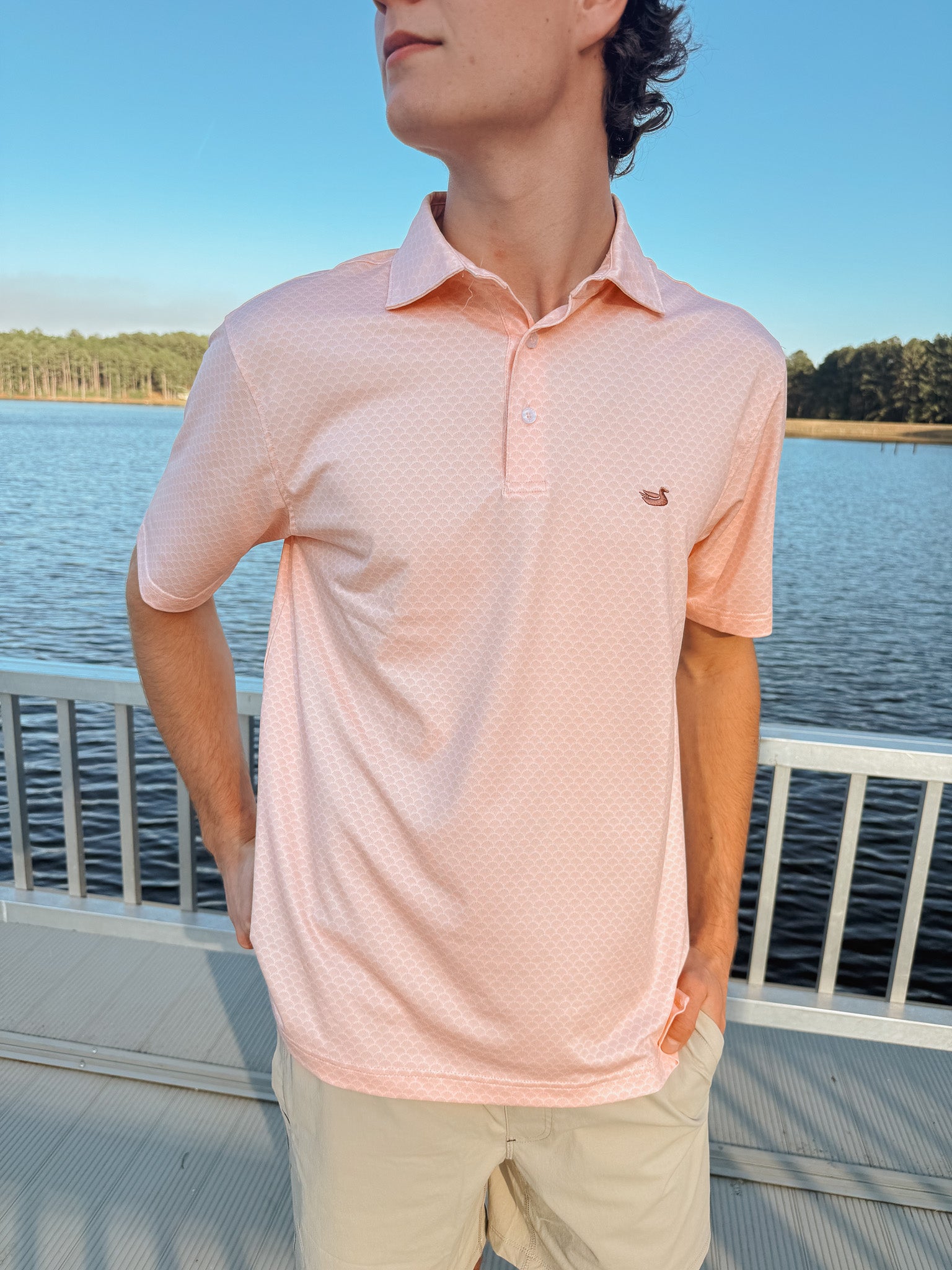 Southern Marsh Flyline Performance Polo - Shell Shock