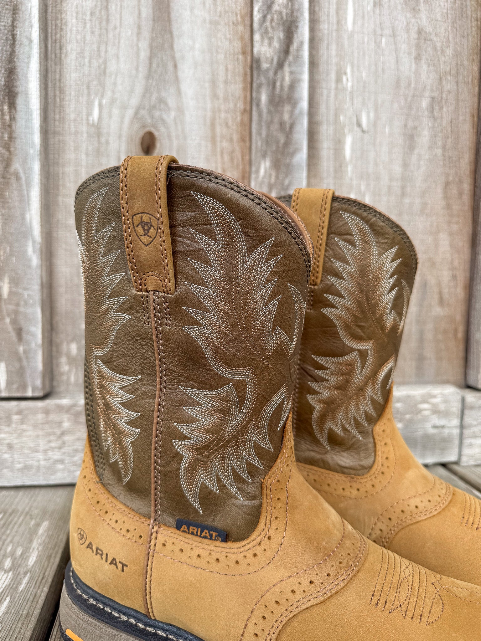 Men's Ariat WorkHog Pull On Round Toe Work Boots