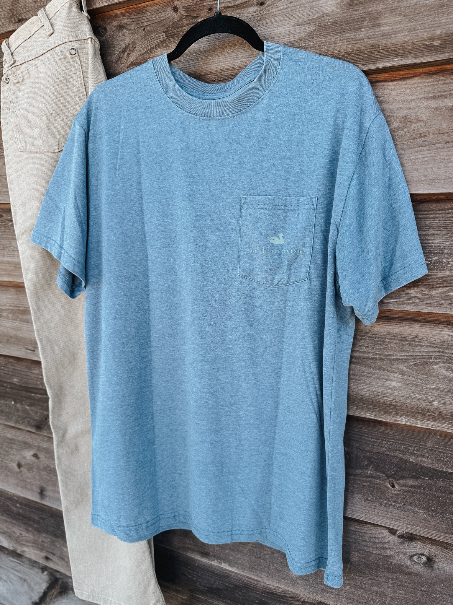 Men's Southern Marsh SEAWASH Marfa Ride T-Shirt in Slate
