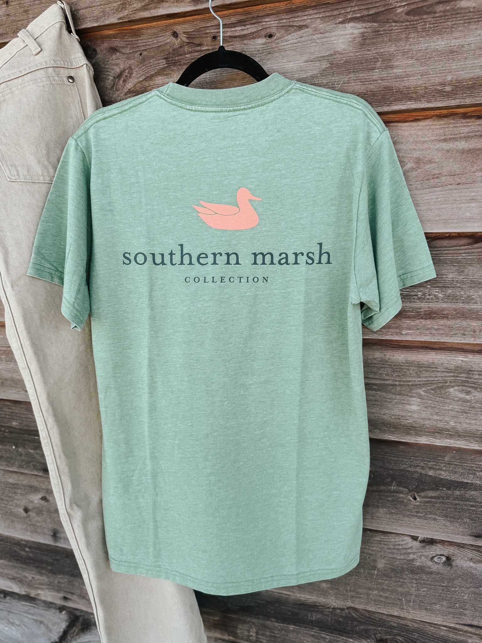 Men's Southern Marsh SEAWASH Authentic T-Shirt in Dark Fern