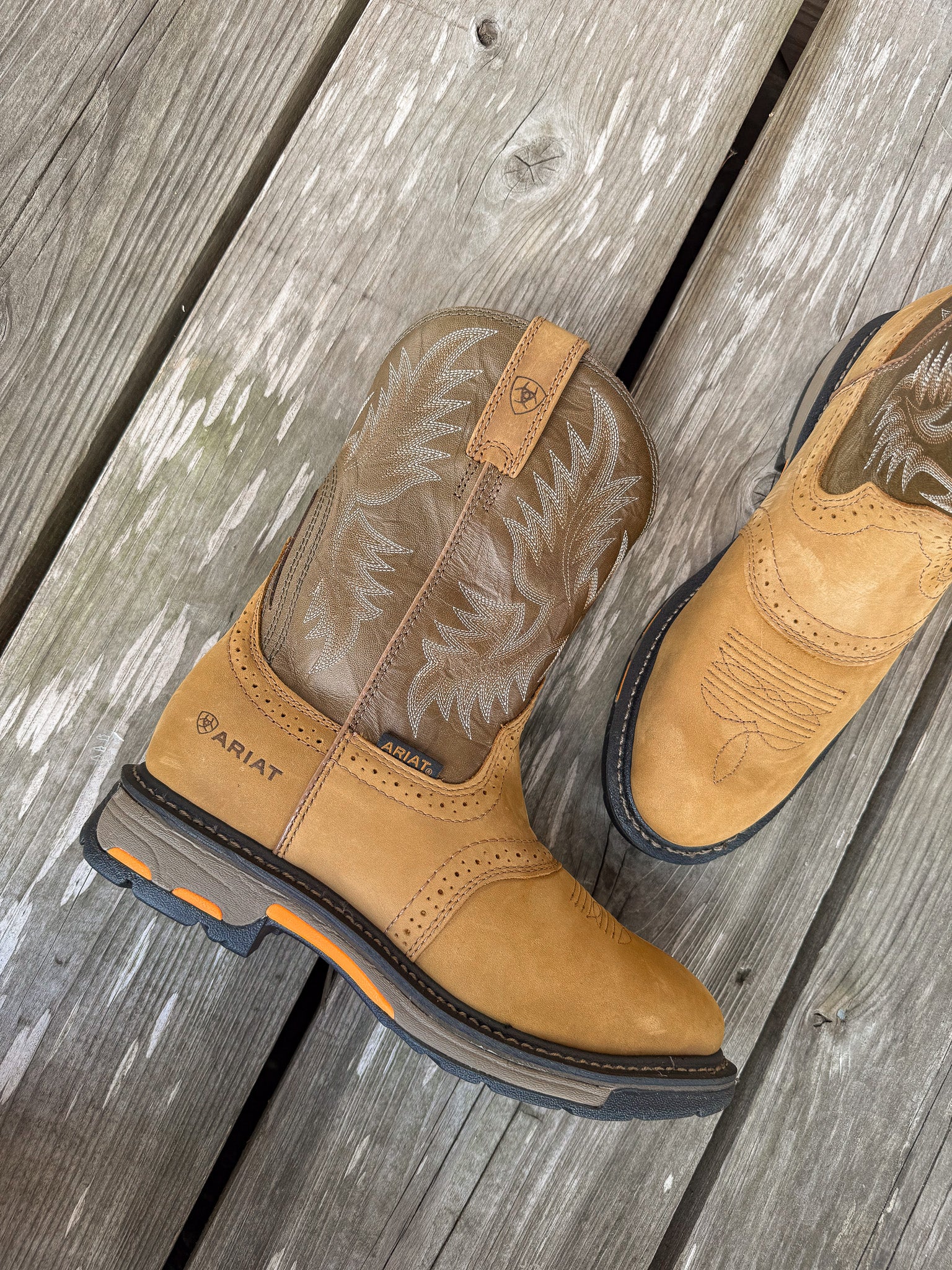 Men's Ariat WorkHog Pull On Round Toe Work Boots