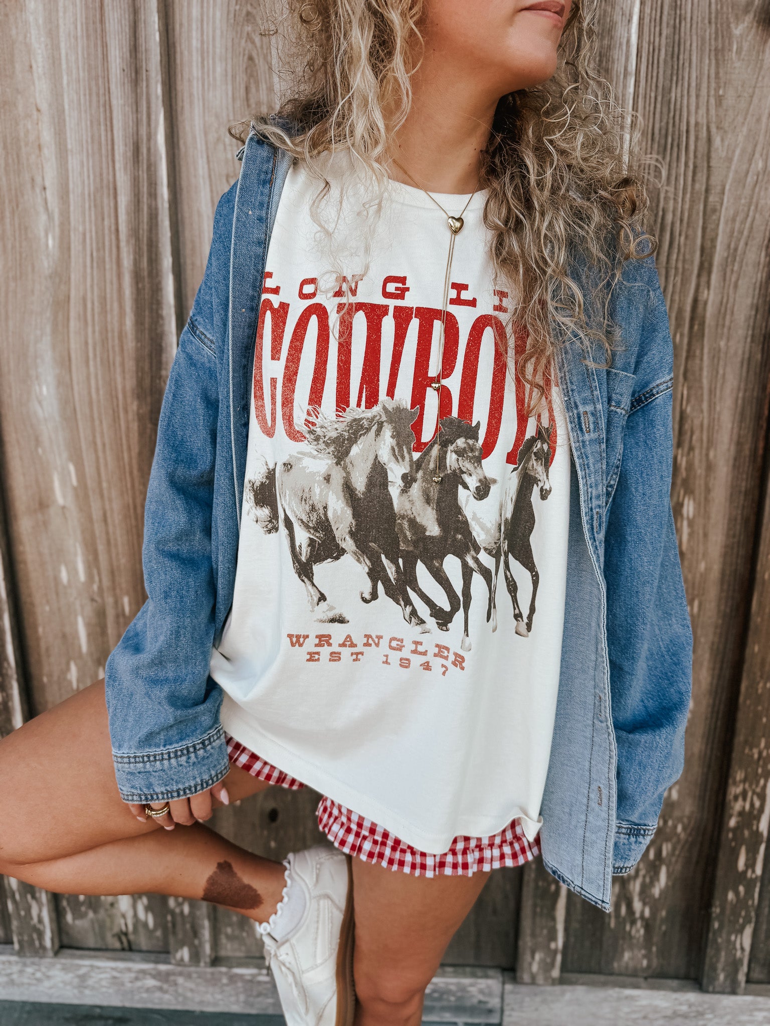 Wrangler Retro 'Long Live Cowboys' Oversized Tee