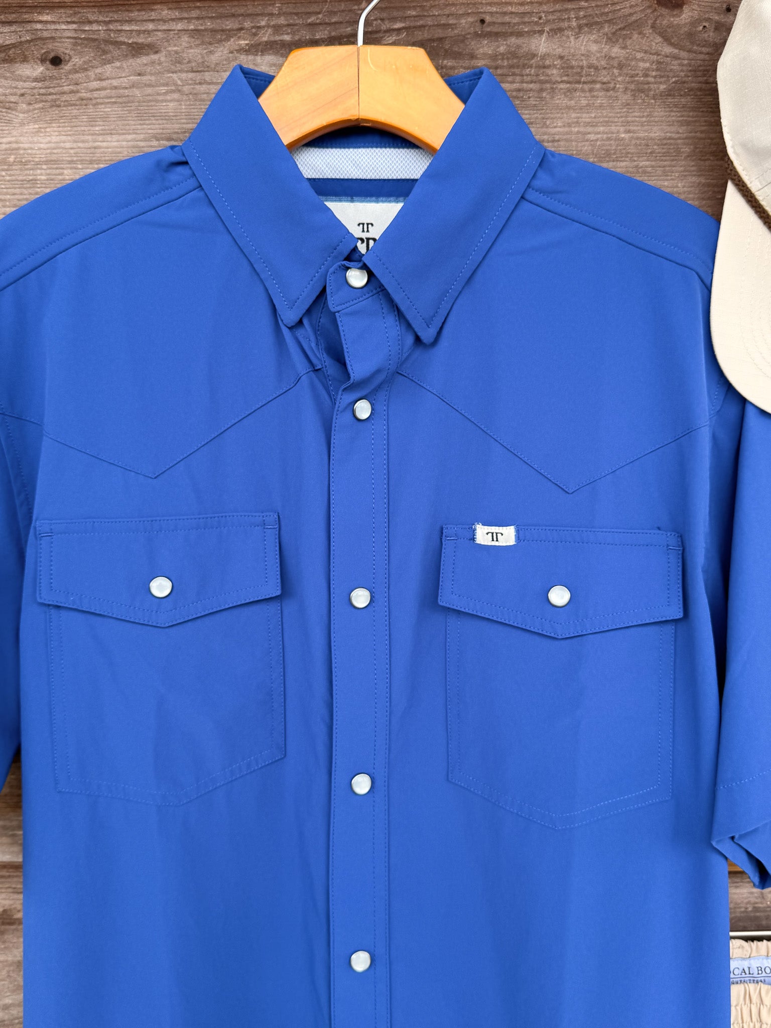 Ferrell CORE - Cobalt Blue Short Sleeve Snap Shirt