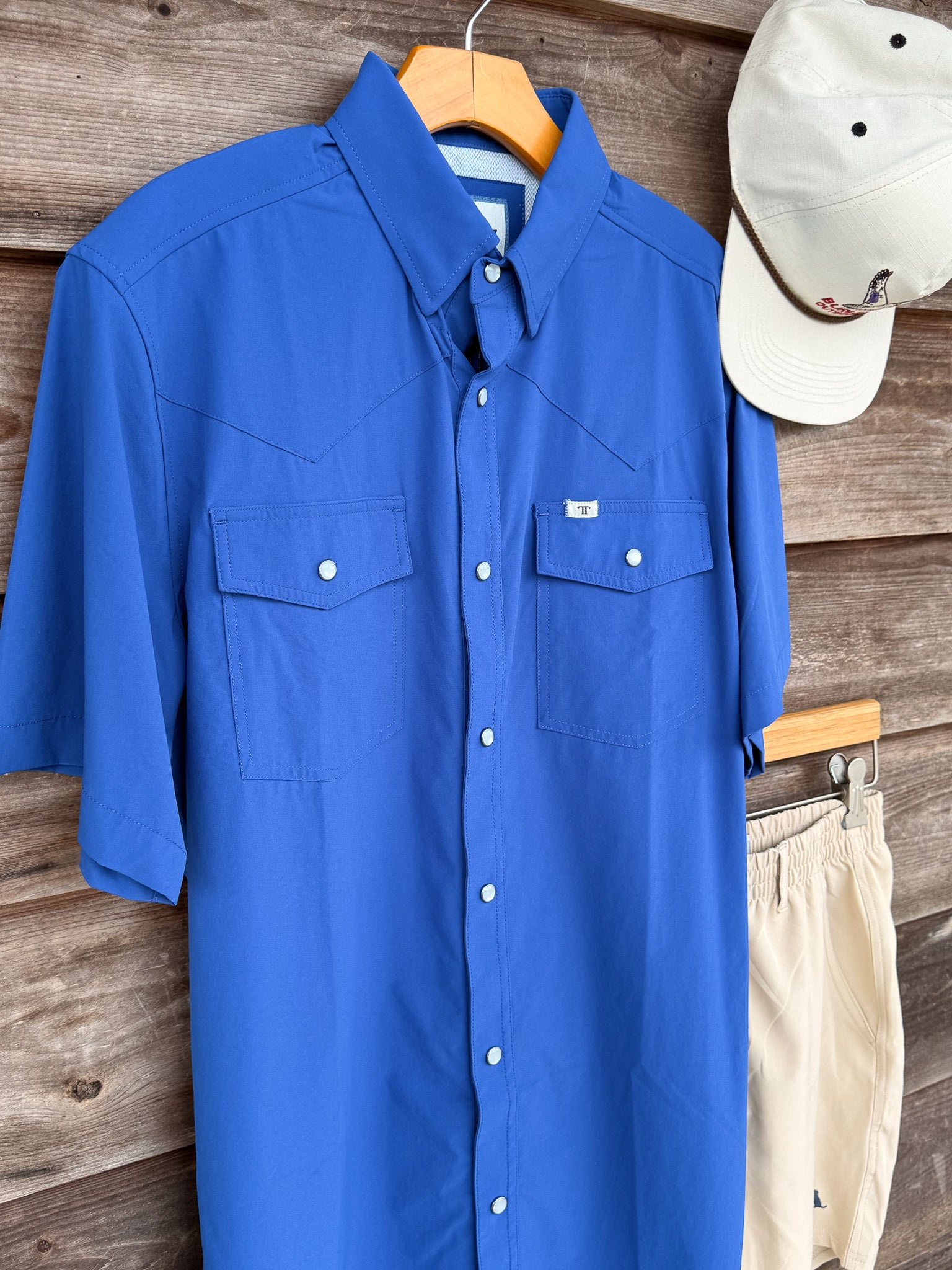 Ferrell CORE - Cobalt Blue Short Sleeve Snap Shirt