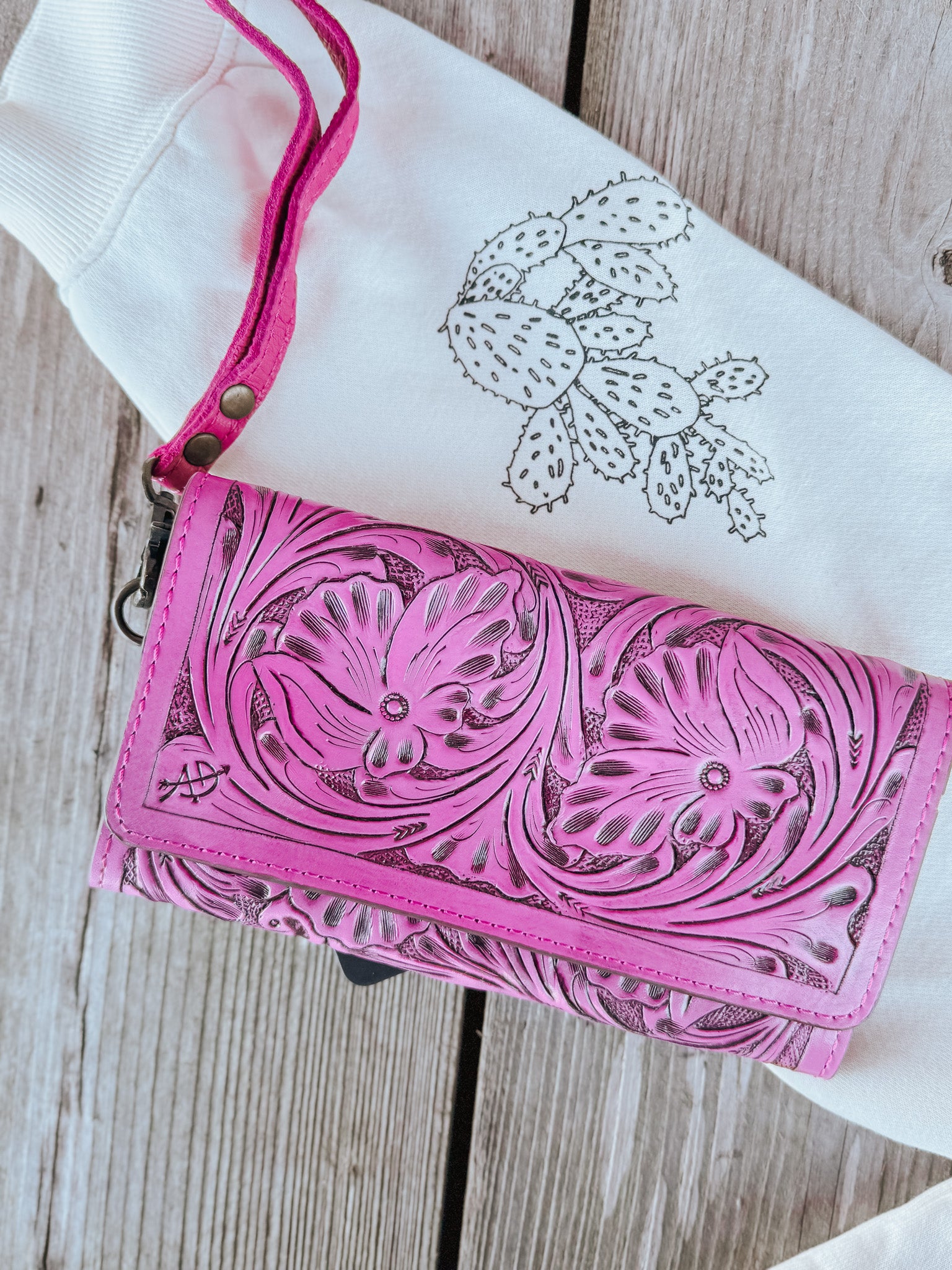 American Darling Pink Tulled Wallet