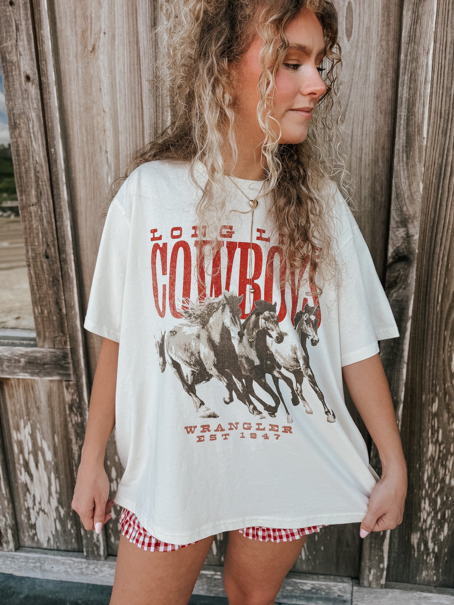 Wrangler Retro 'Long Live Cowboys' Oversized Tee – Boot Country