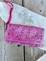 American Darling Pink Tulled Wallet