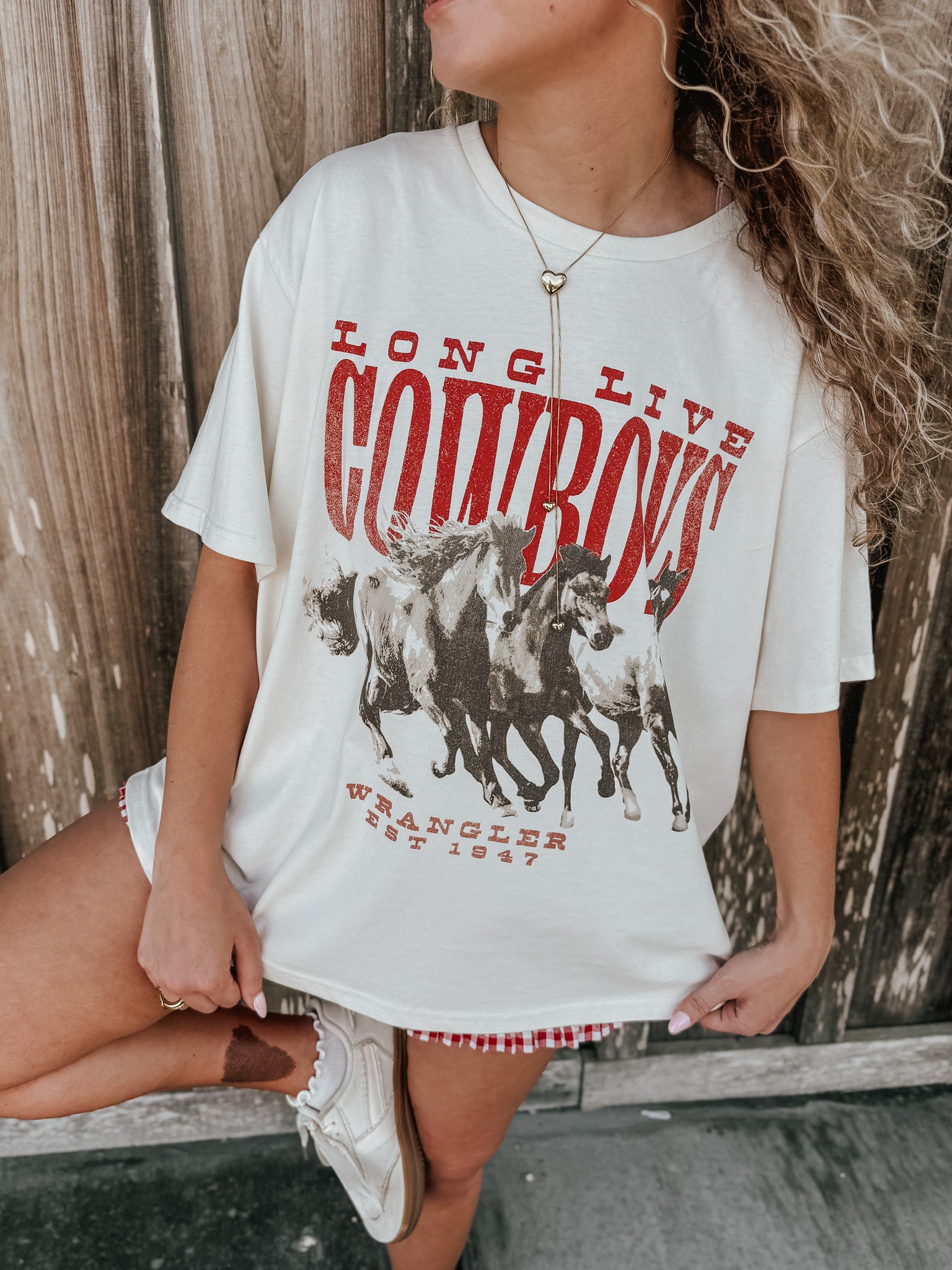 Wrangler Retro 'Long Live Cowboys' Oversized Tee