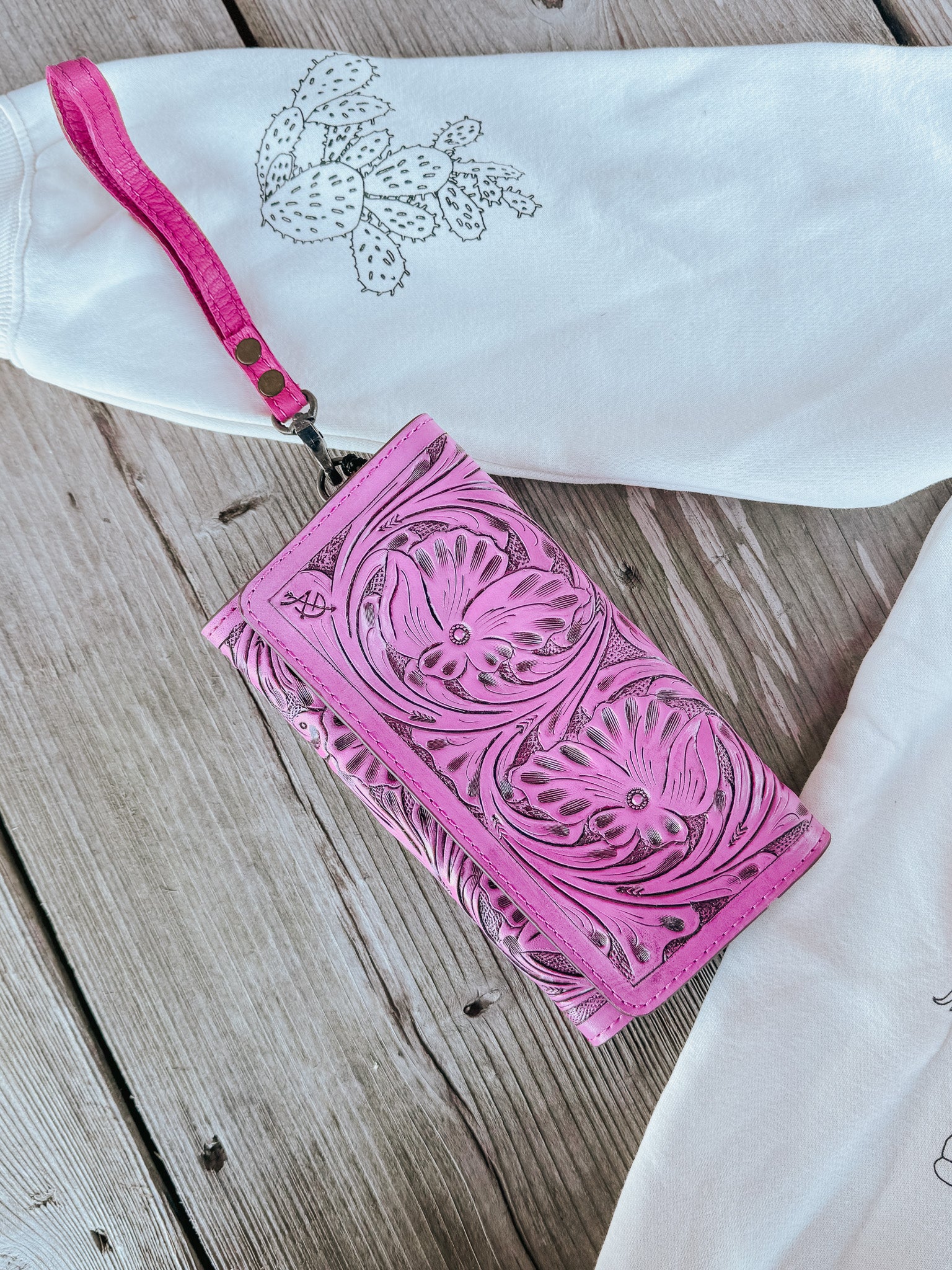 American Darling Pink Tulled Wallet