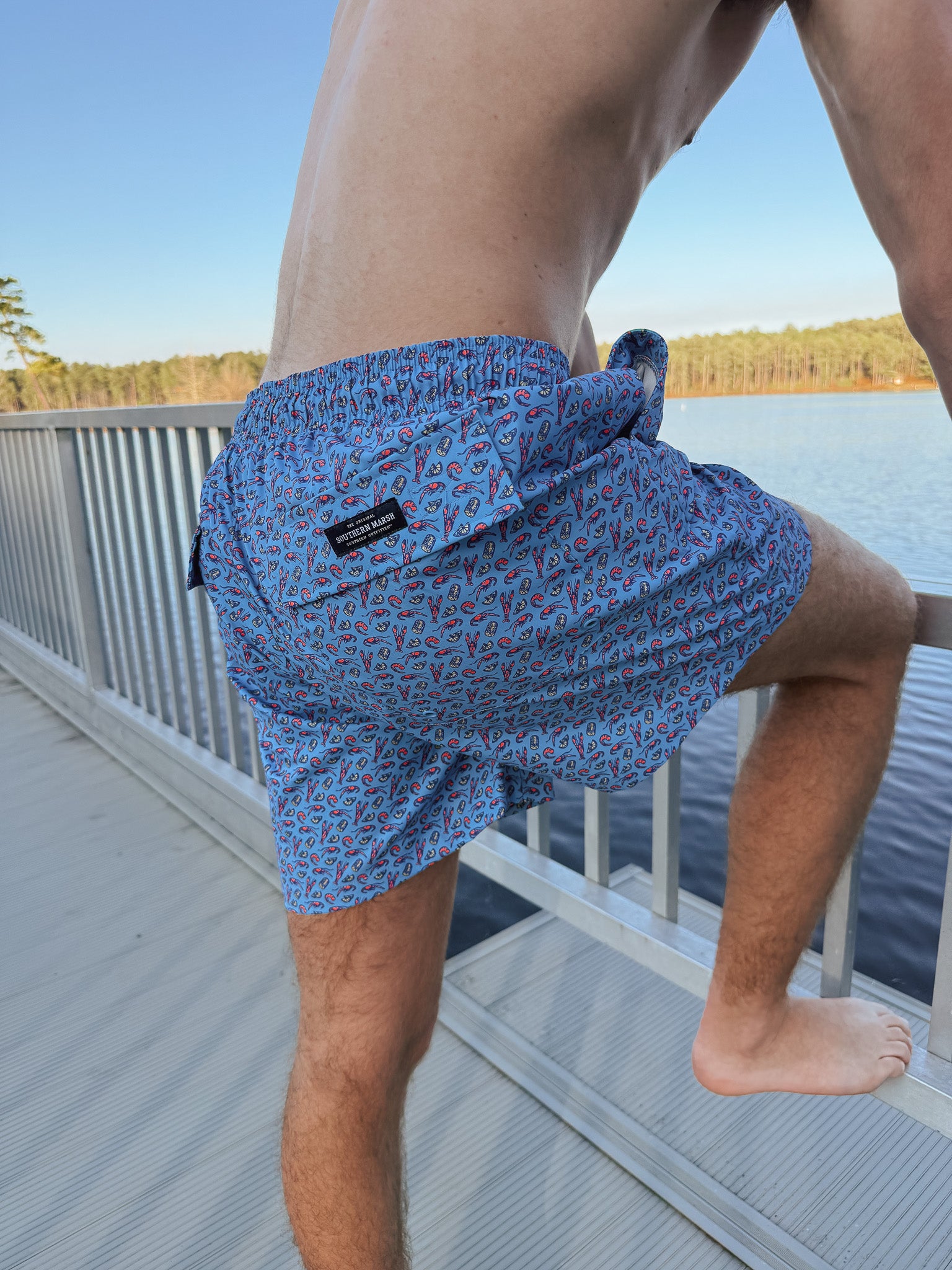 Men's Southern Marsh Harbor Lined Trunk - After The Boil