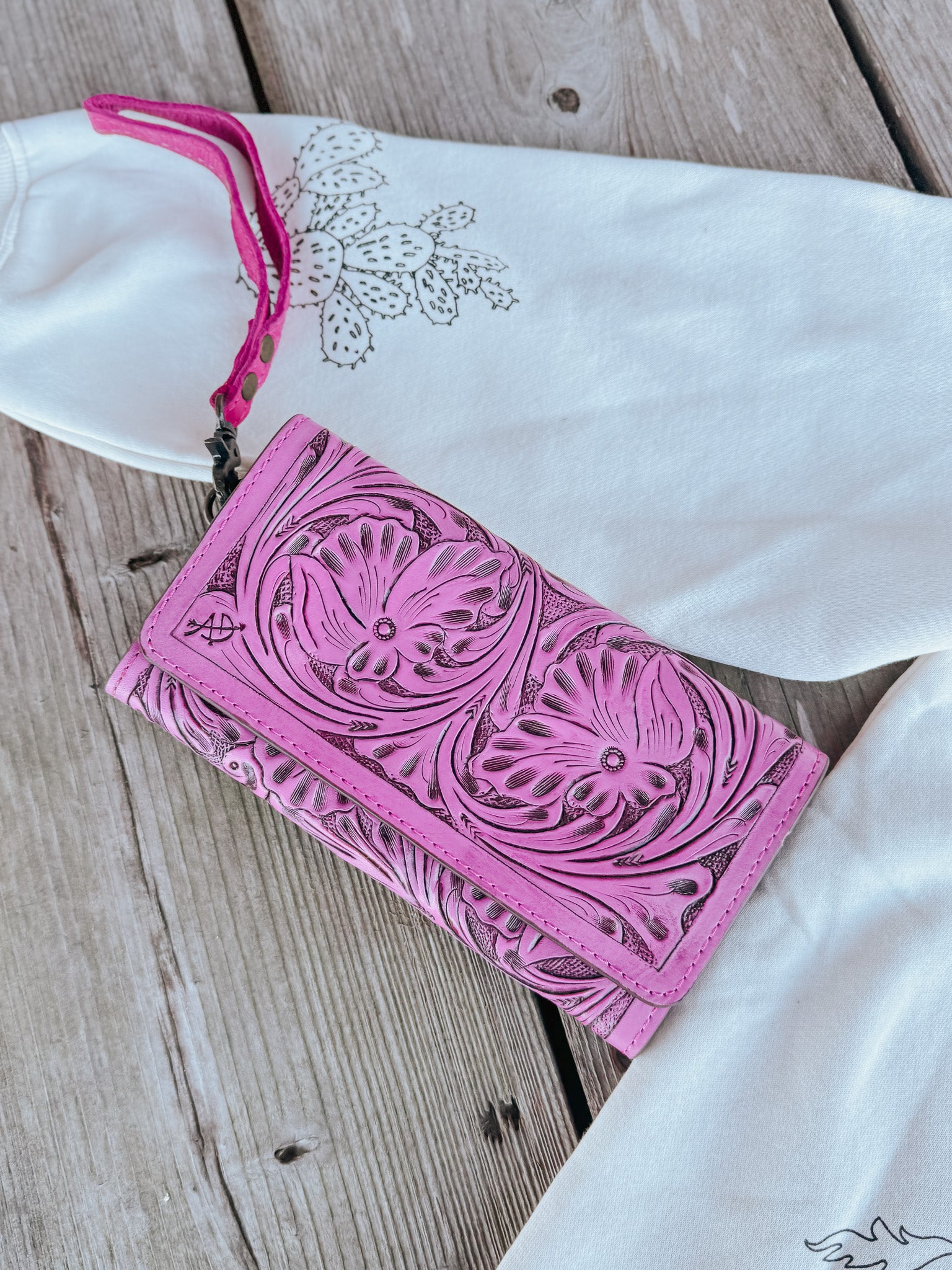 American Darling Pink Tulled Wallet