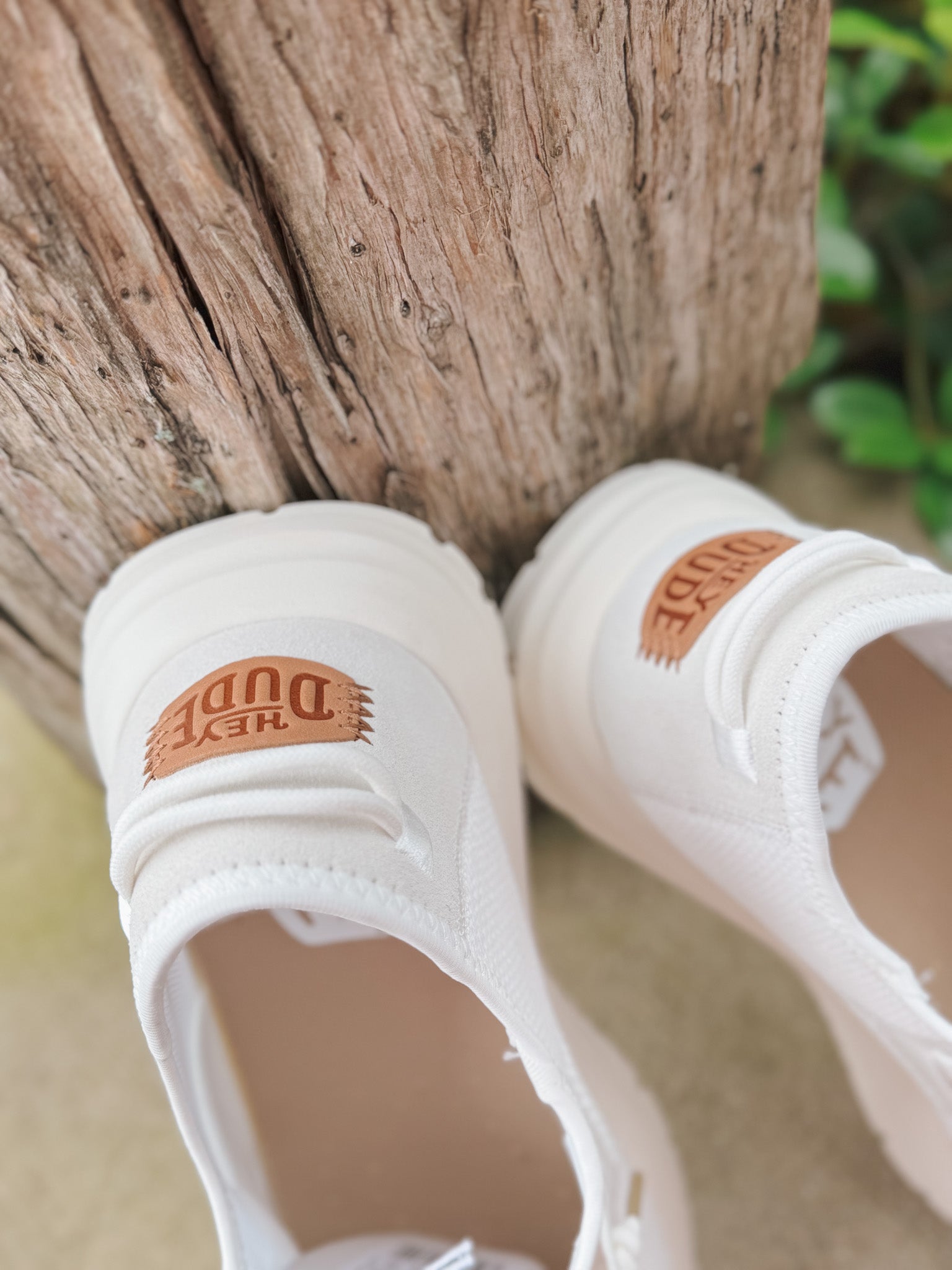 **tagged wrong**Men's Hey Dude Sirocco Neutrals White/White