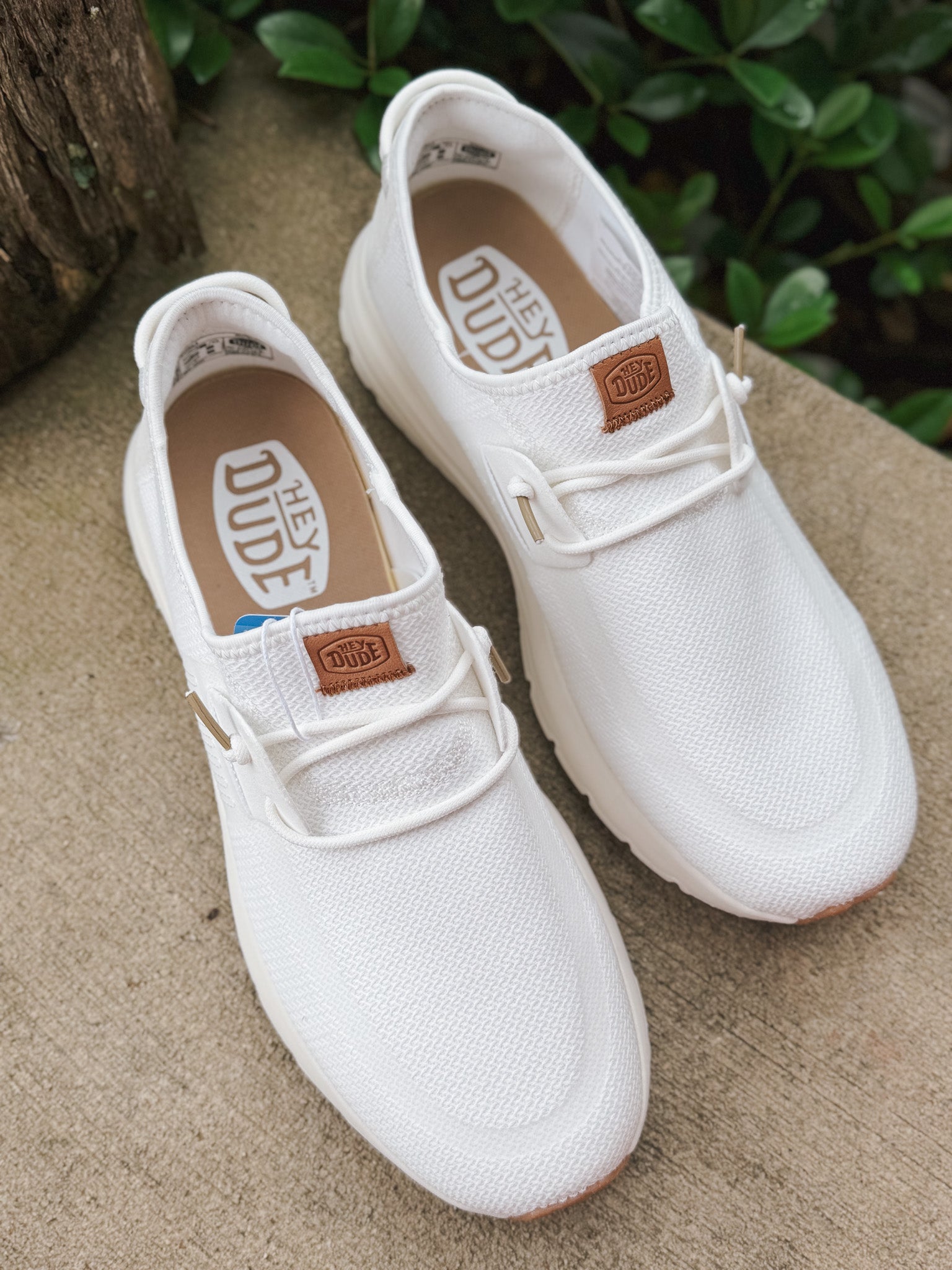 **tagged wrong**Men's Hey Dude Sirocco Neutrals White/White