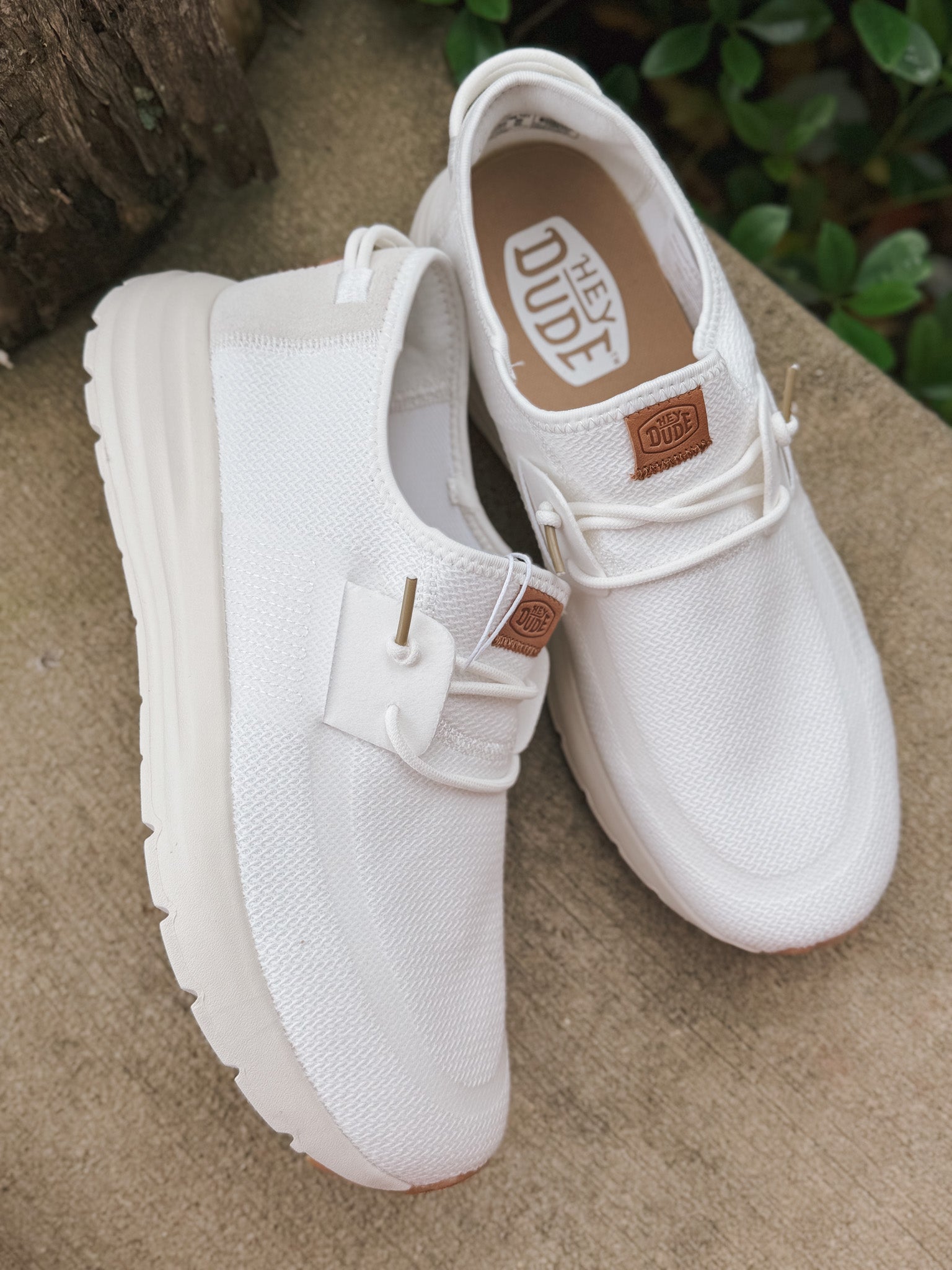 **tagged wrong**Men's Hey Dude Sirocco Neutrals White/White