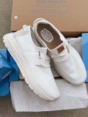 **tagged wrong**Men's Hey Dude Sirocco Neutrals White/White