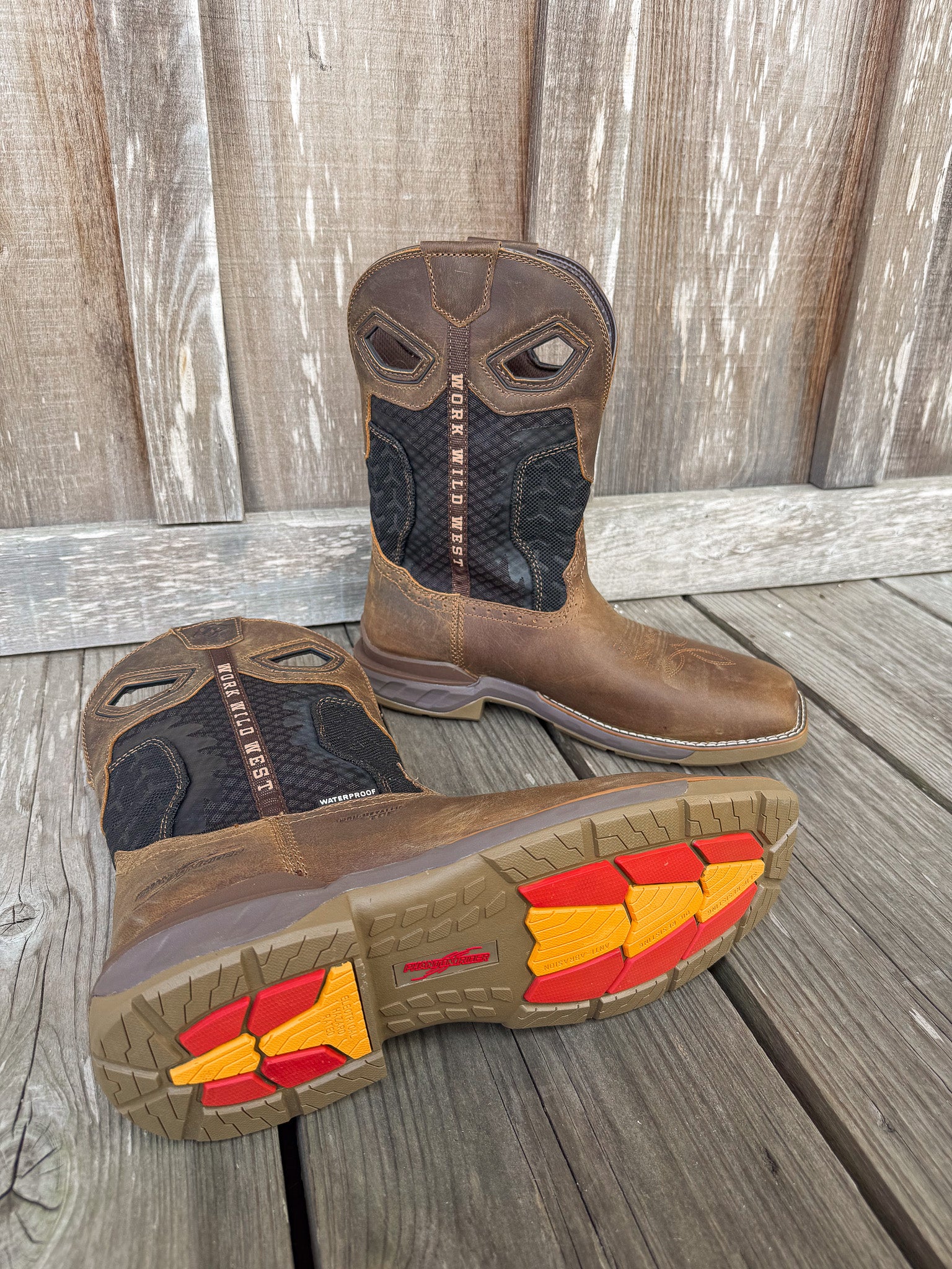 Men's Double H Phantom Rider Zenon Waterproof Square Composite Toe Work Boots