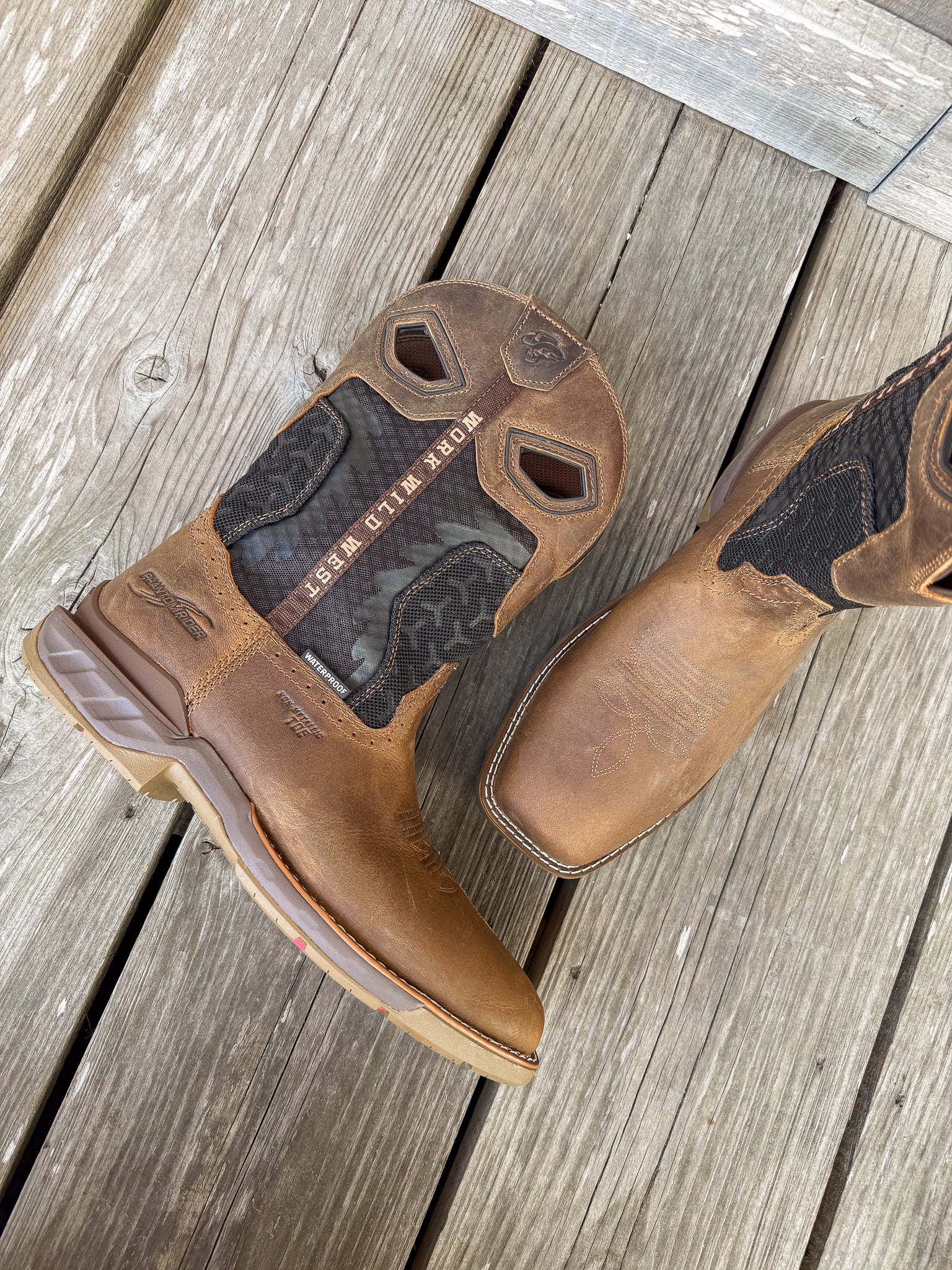 Men's Double H Phantom Rider Zenon Waterproof Square Composite Toe Work Boots