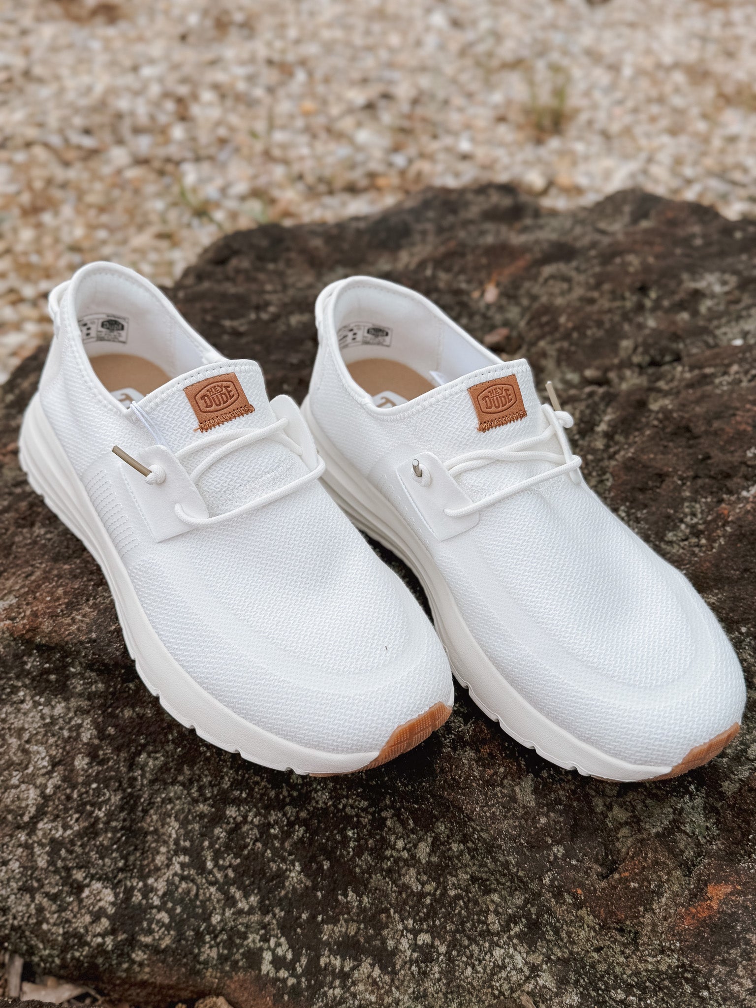 **tagged wrong**Men's Hey Dude Sirocco Neutrals White/White