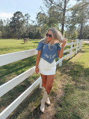 Western Chic Denim Top