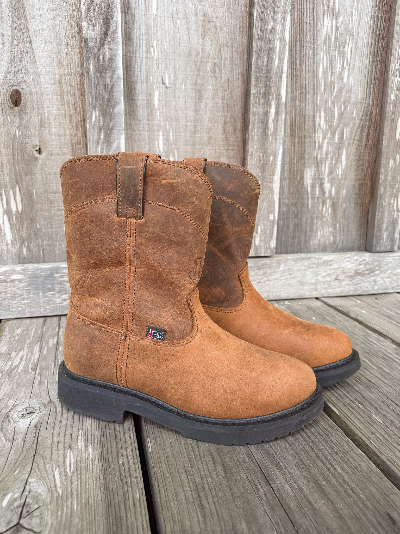 Men's Justin Round-Up 10" Round Toe Boots