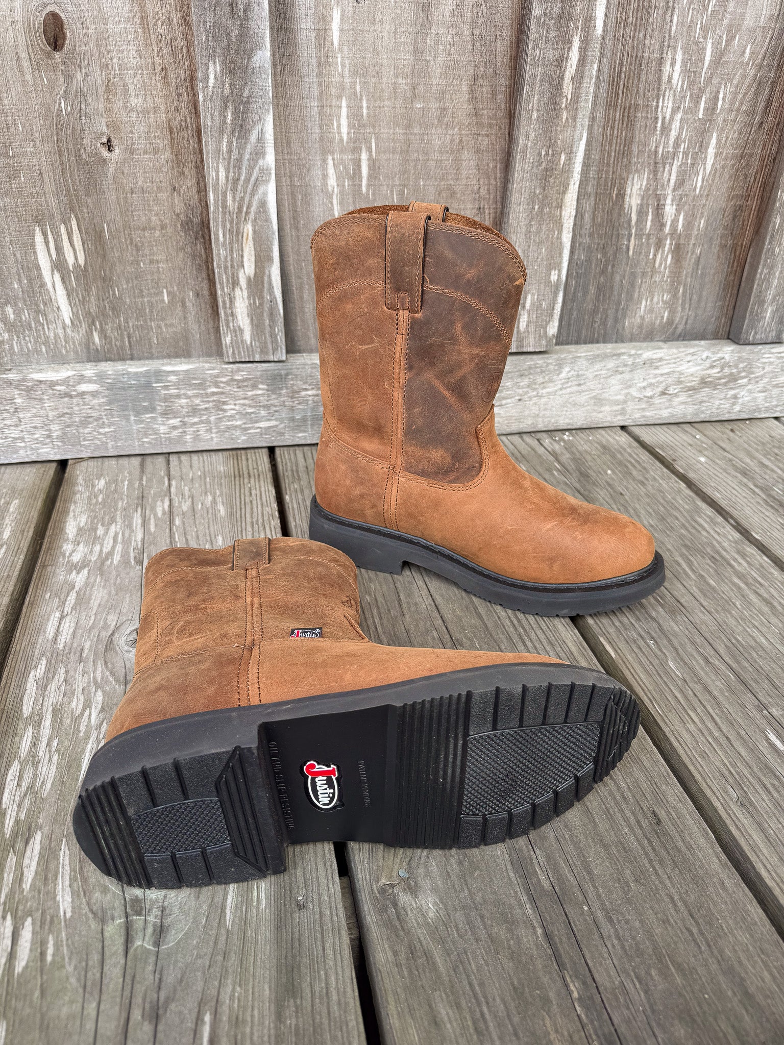 Men's Justin Round-Up 10" Round Toe Boots