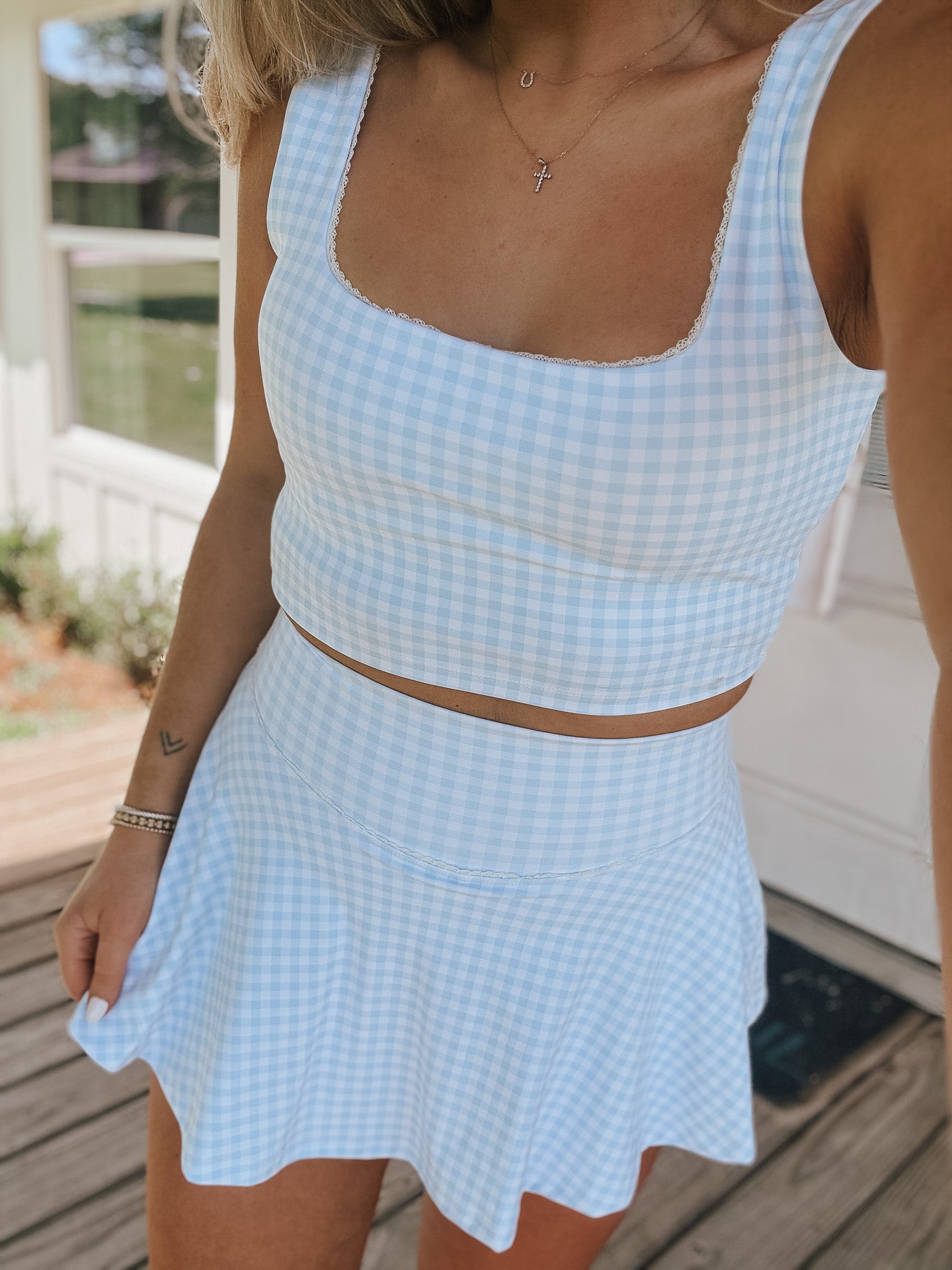 Feeling Sweet Plaid Top