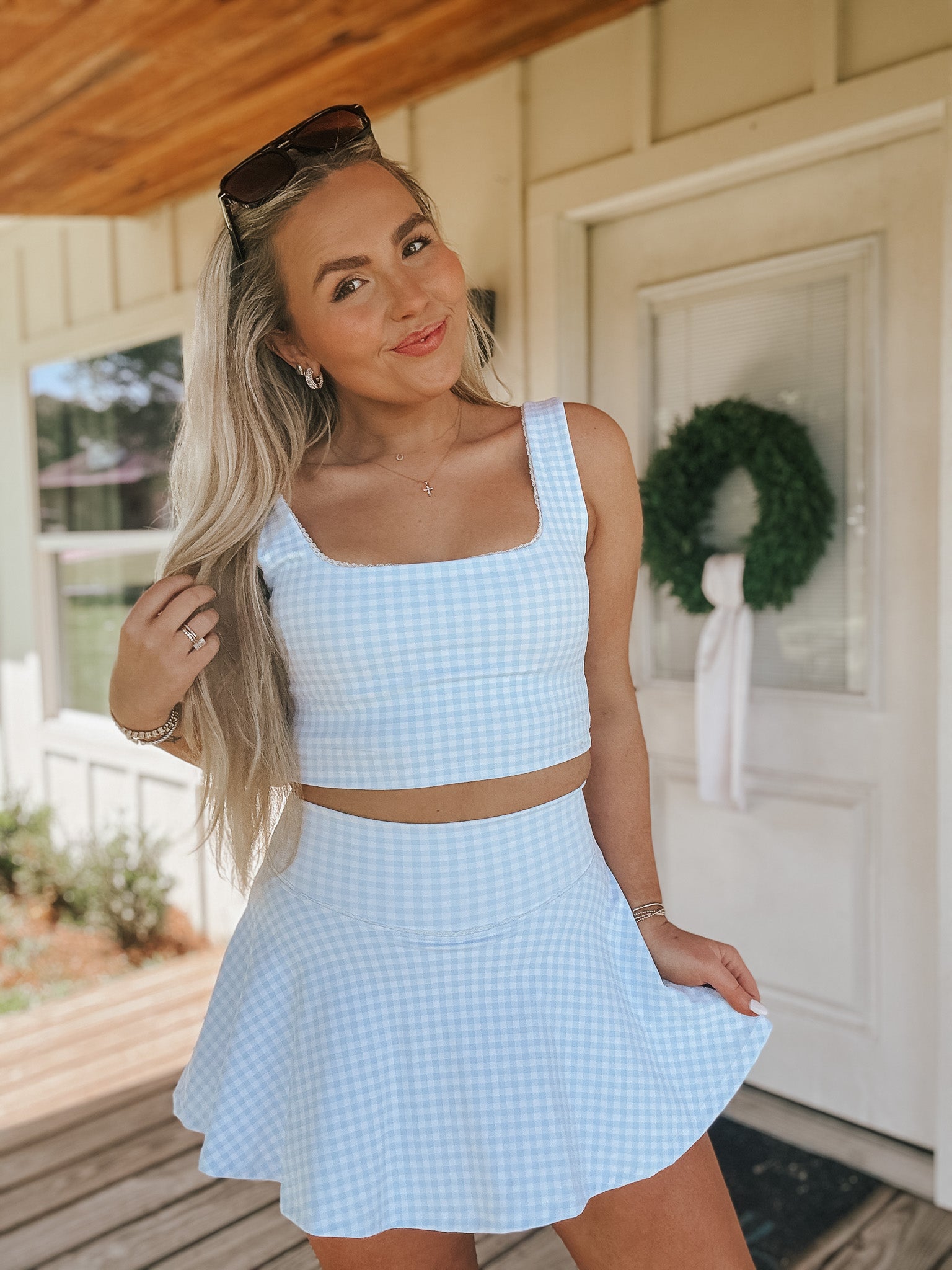 Feeling Sweet Plaid Top