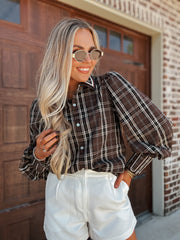 Plaid & Polished Top