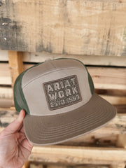 Ariat Work Tan 7 Panel Cap