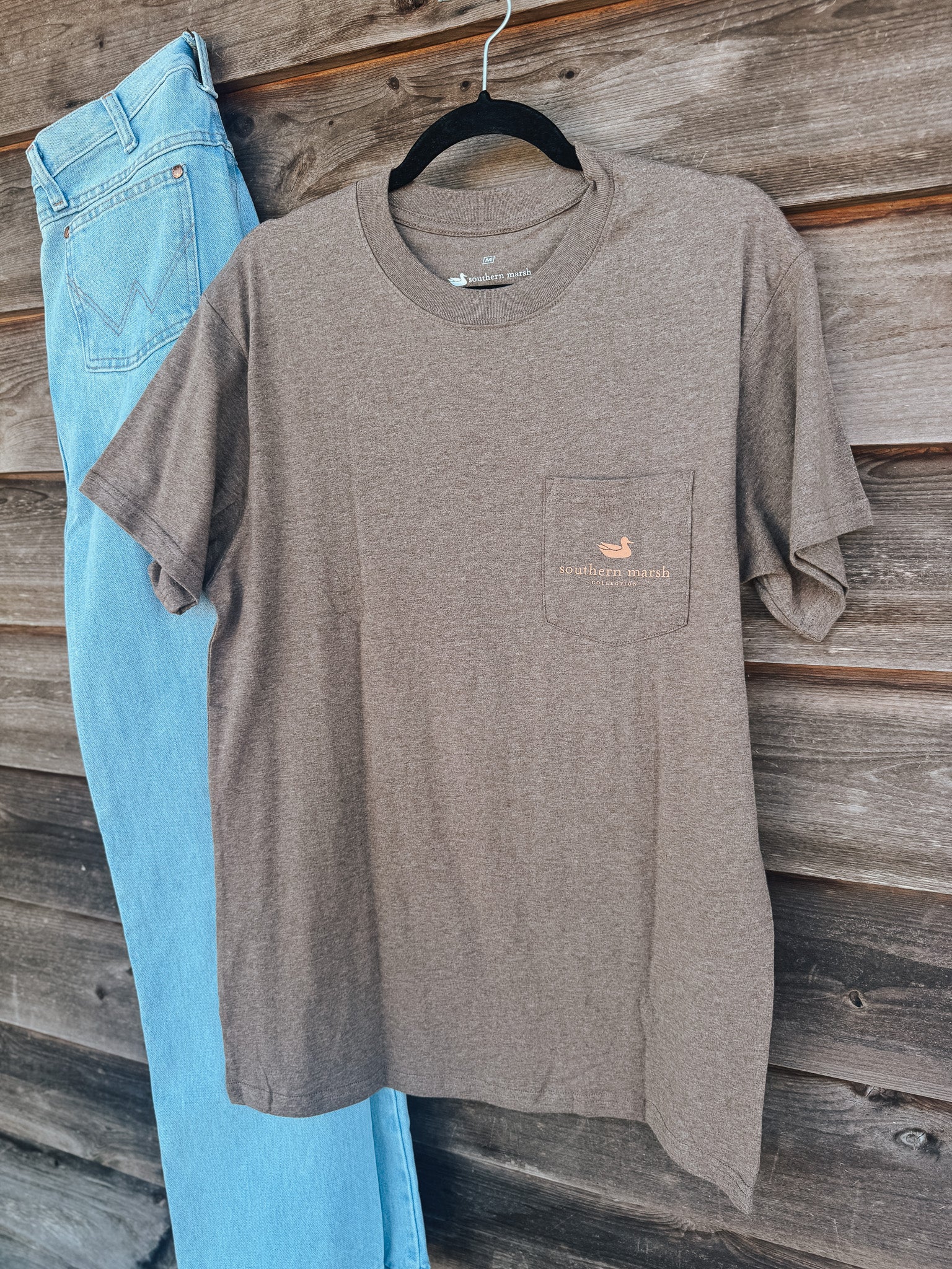 Men's Southern Marsh Bandana Best Friend T-Shirt in Washed Dark Shale