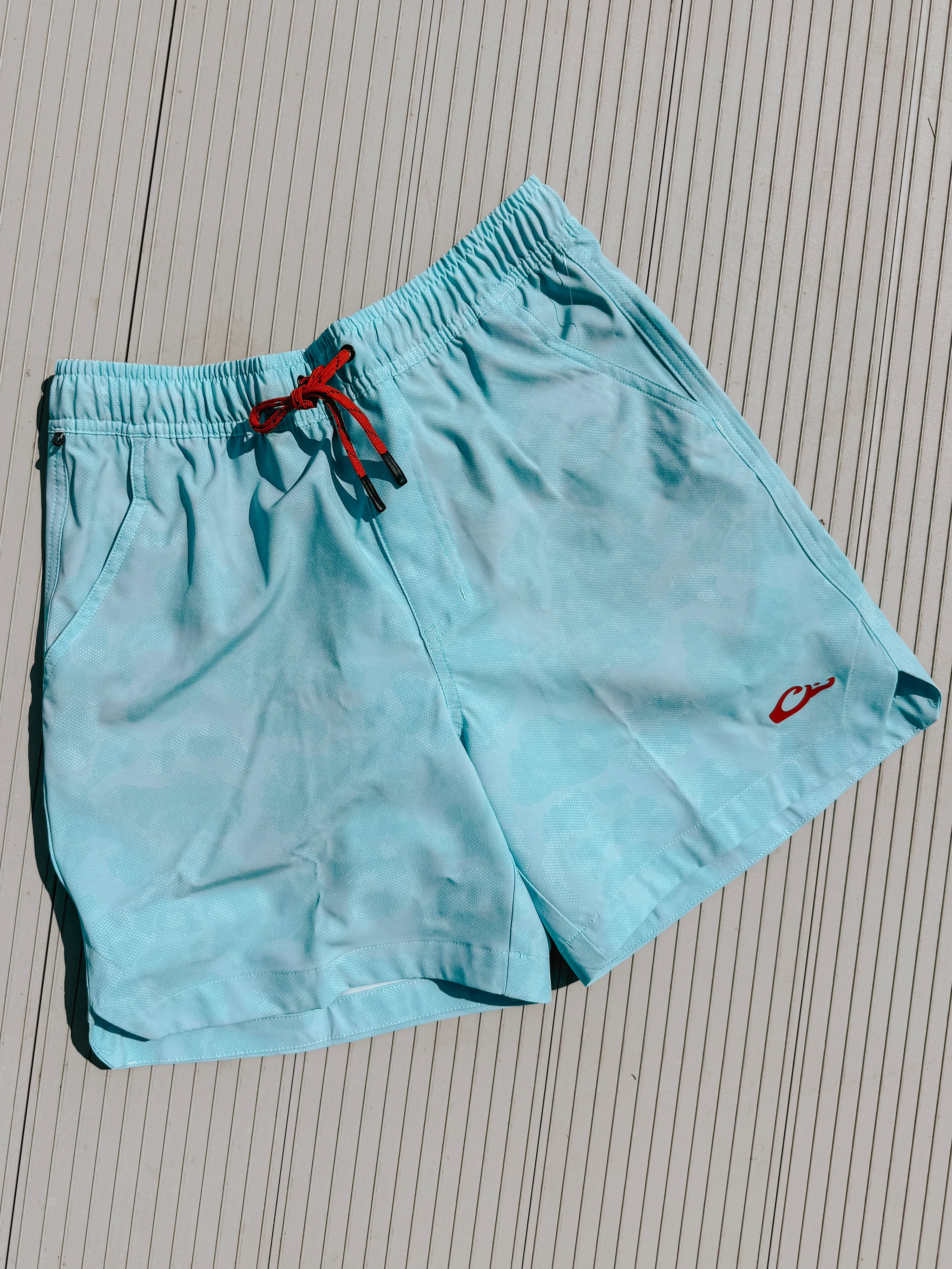 Drake Men's Lake Shore Dock 6" Shorts - Old School Turquoise
