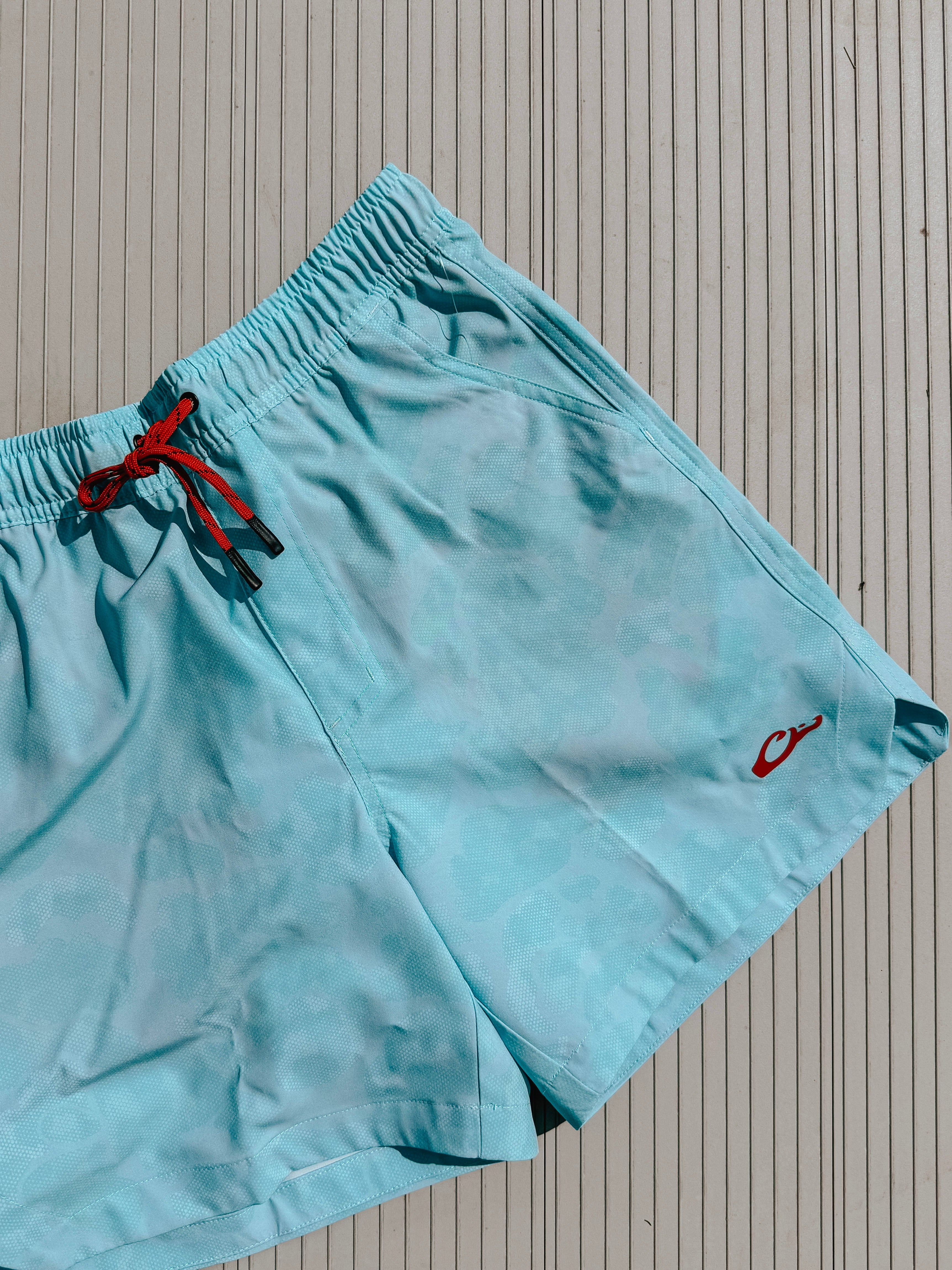 Drake Men's Lake Shore Dock 6" Shorts - Old School Turquoise