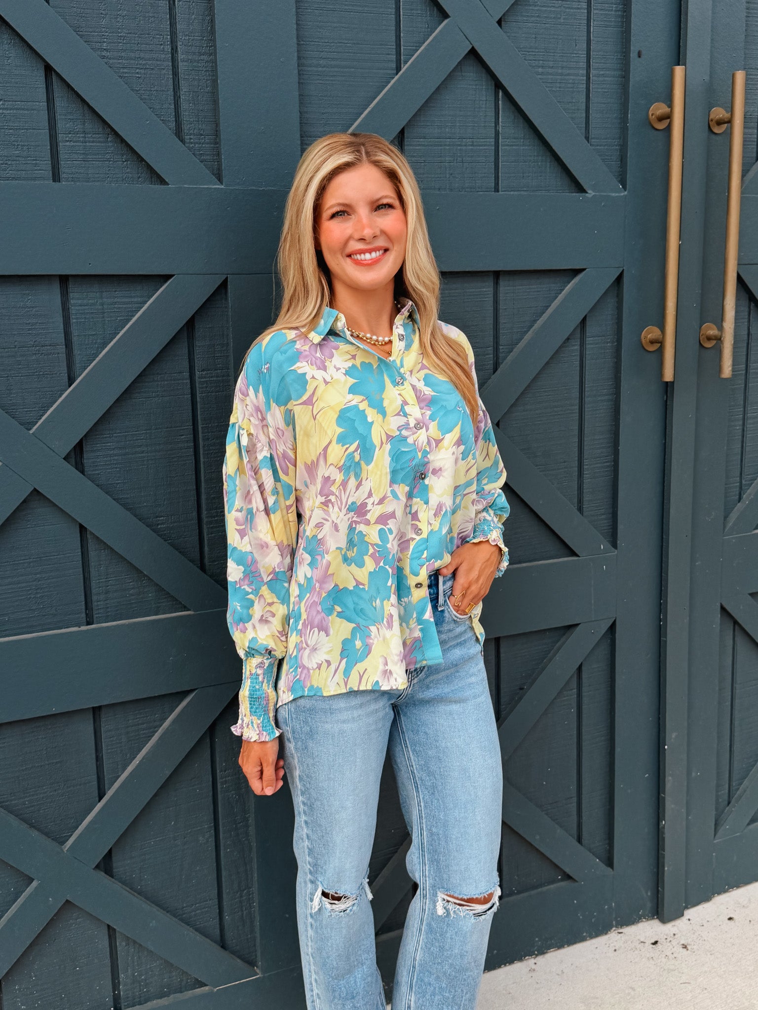 Painted Petals Top