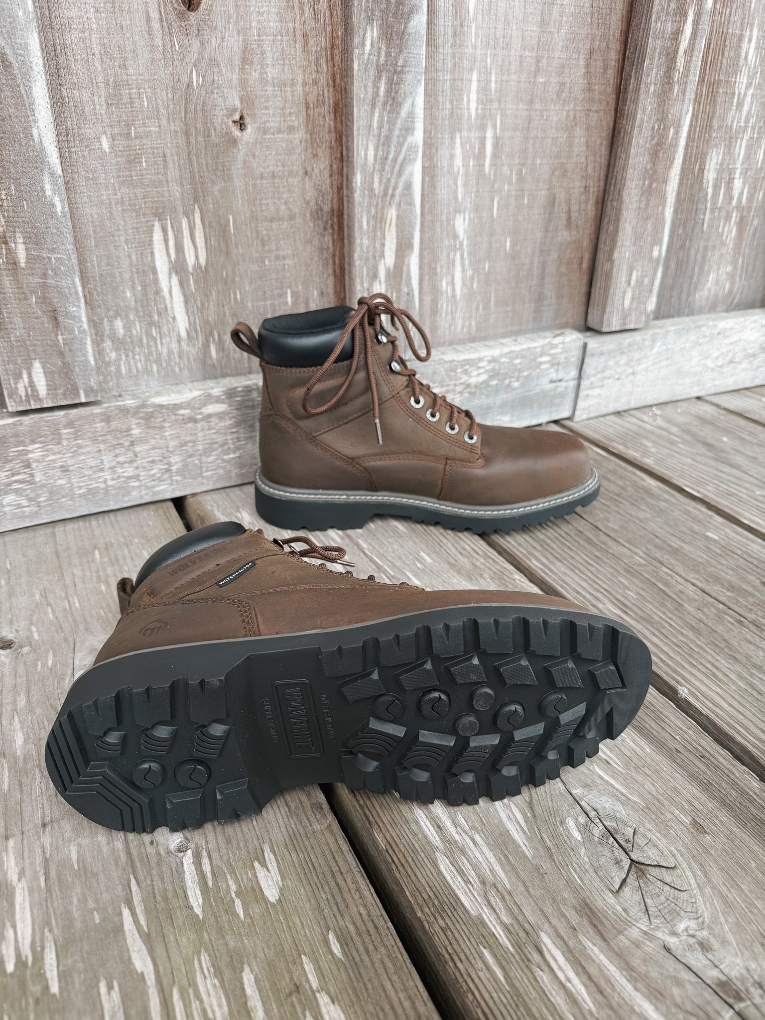 MEN'S WOLVERINE FLOORHAND WATERPROOF STEEL TOE 6" WORK BOOT