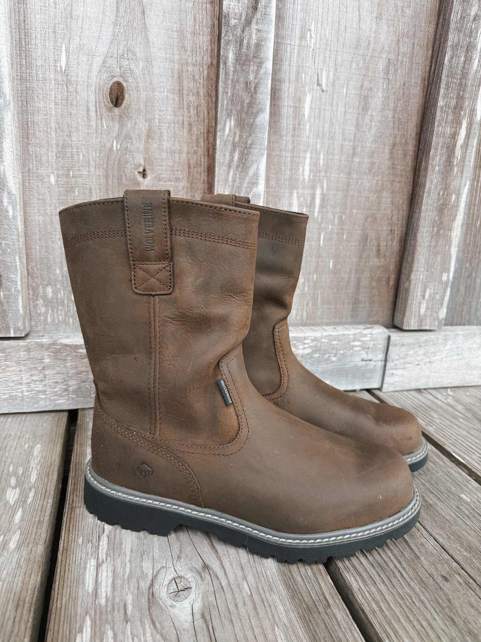 MEN'S WOLVERINE FLOORHAND WATERPROOF STEEL TOE WELLINGTON BOOT