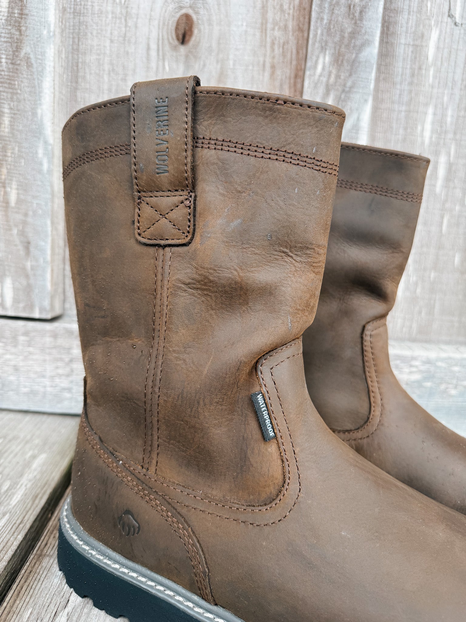 MEN'S WOLVERINE FLOORHAND WATERPROOF STEEL TOE WELLINGTON BOOT