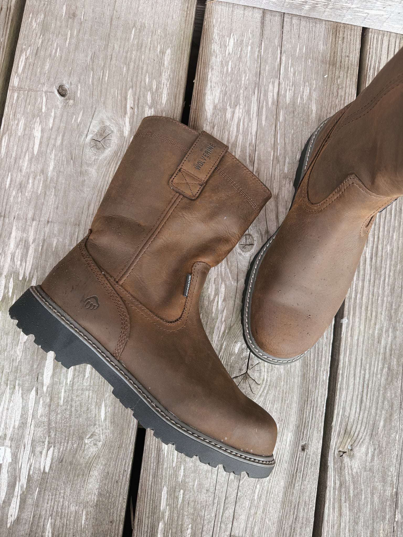 MEN'S WOLVERINE FLOORHAND WATERPROOF STEEL TOE WELLINGTON BOOT