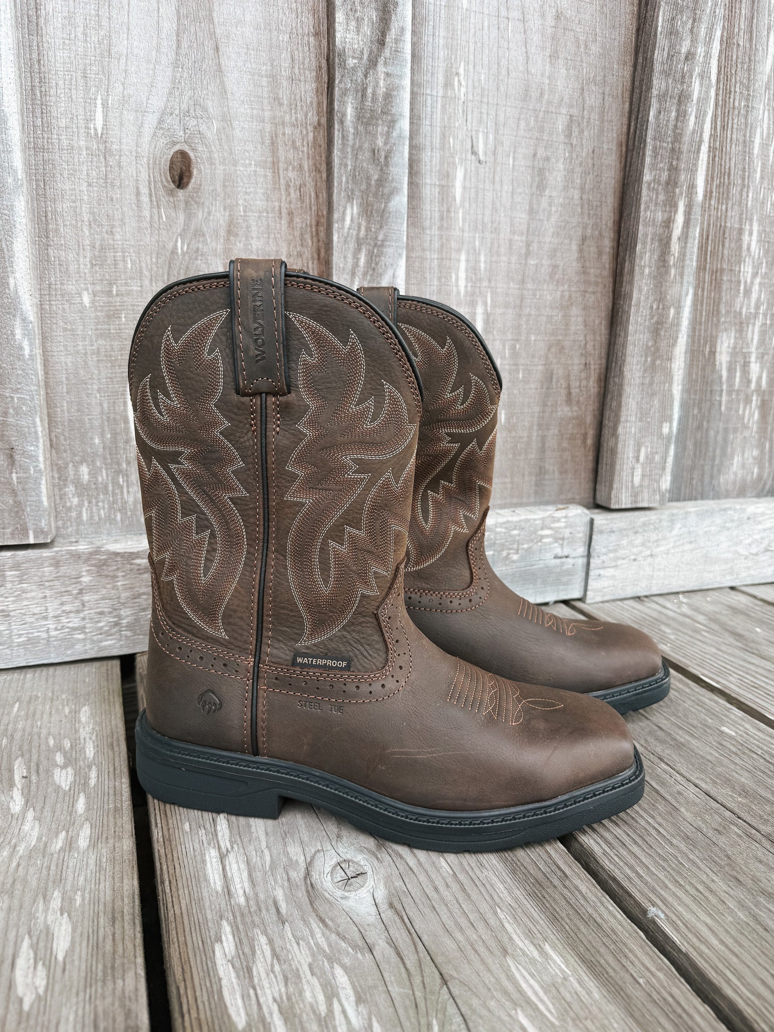 Men's Wolverine Rancher Level Waterproof Steel Toe Boots