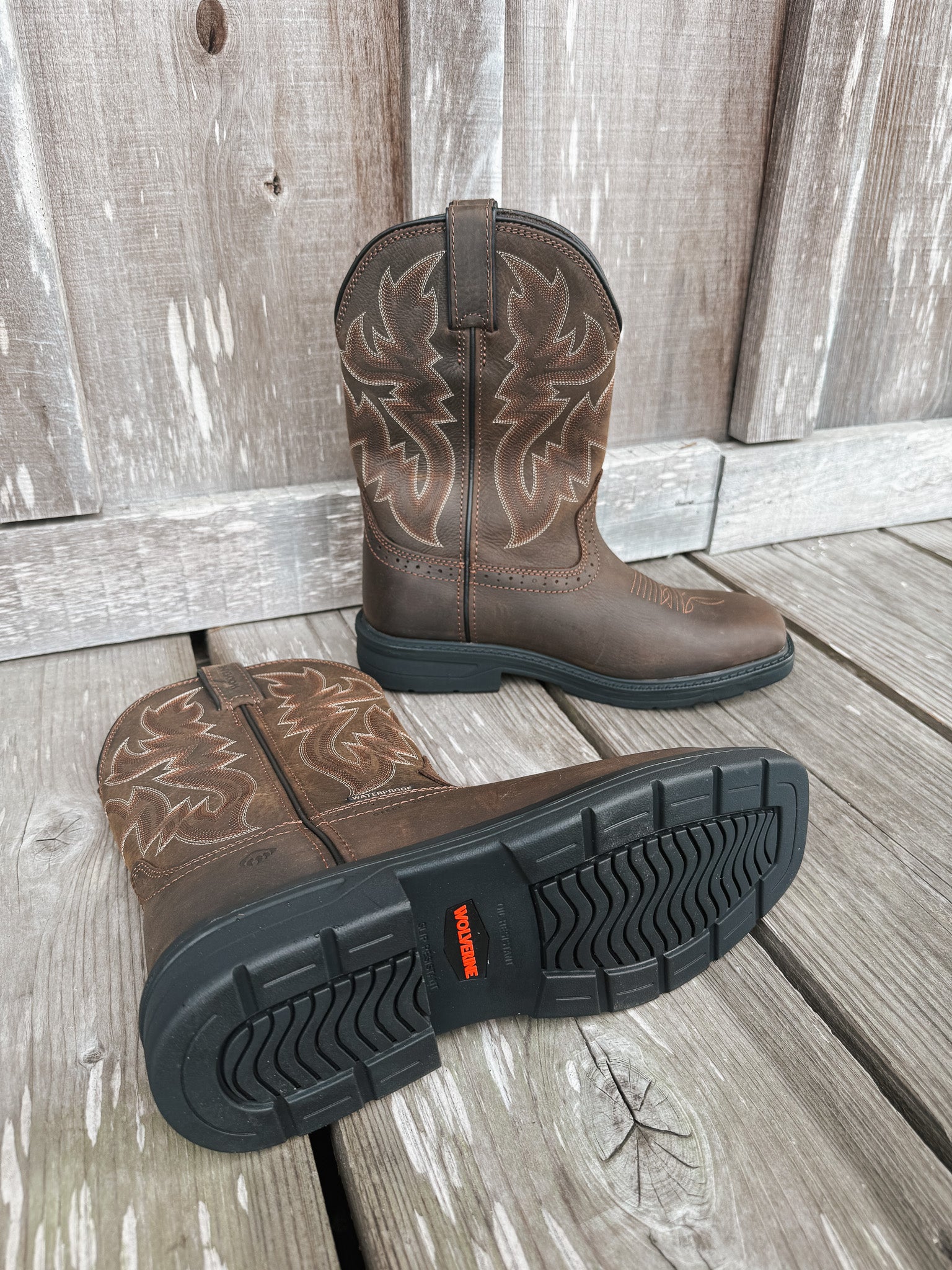 Men's Wolverine Rancher Level Waterproof Steel Toe Boots