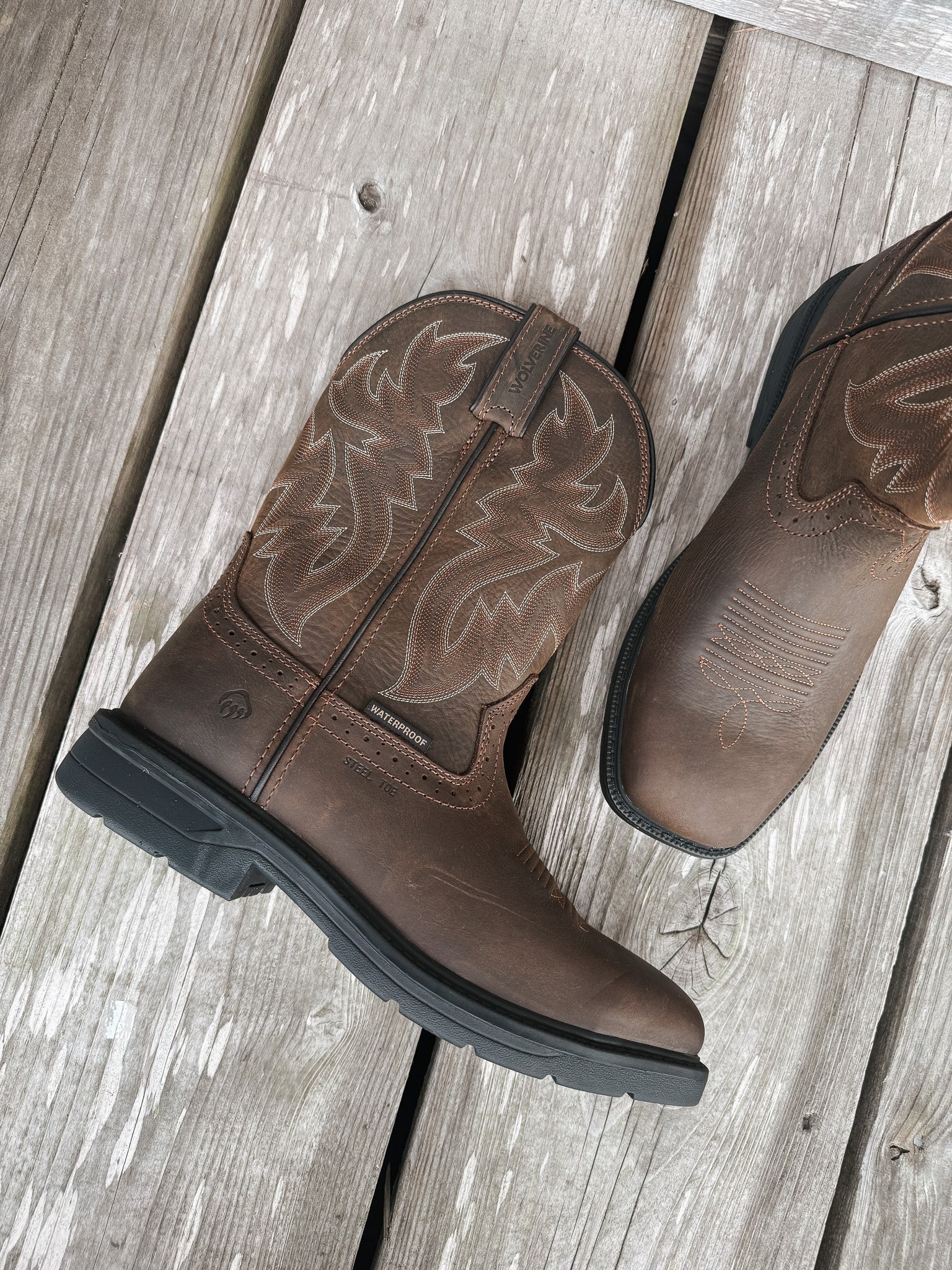 Men's Wolverine Rancher Level Waterproof Steel Toe Boots