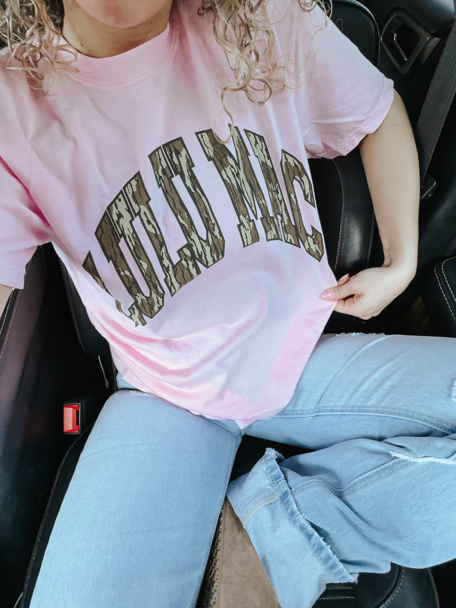 Lulu Mac Mossy Oak Tee in Blossom