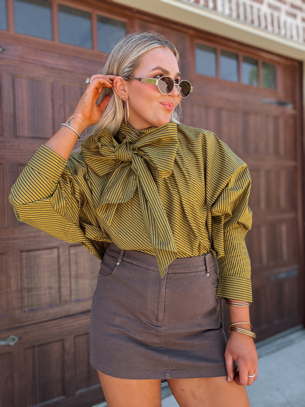 Set For Fall Tie Top