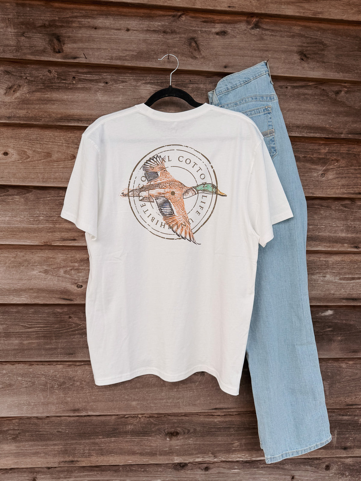 Coastal Cotton Mallard T-Shirt in Bone