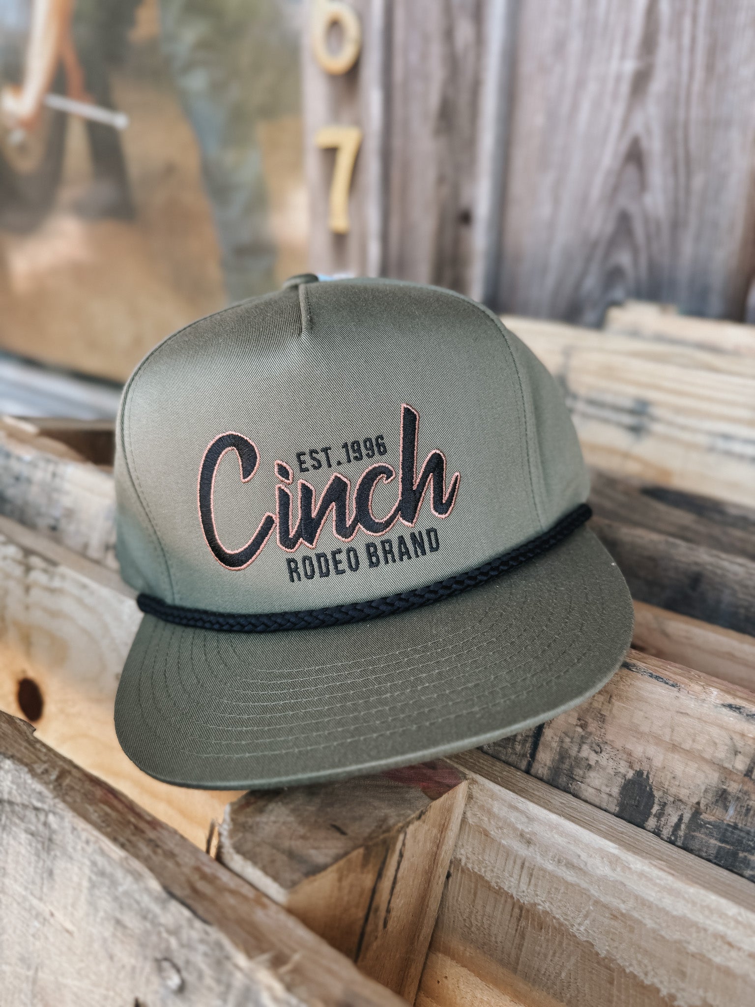 Men's Cinch Flexfit Olive Cap
